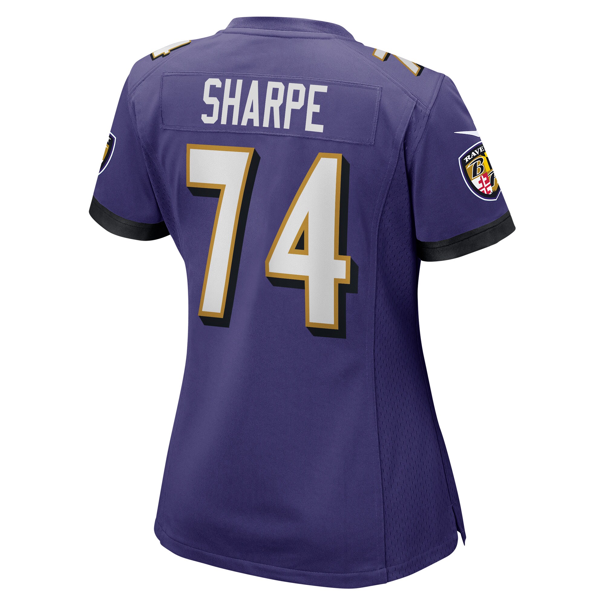 David Sharpe Baltimore Ravens  Women's Game Player Jersey - Purple
