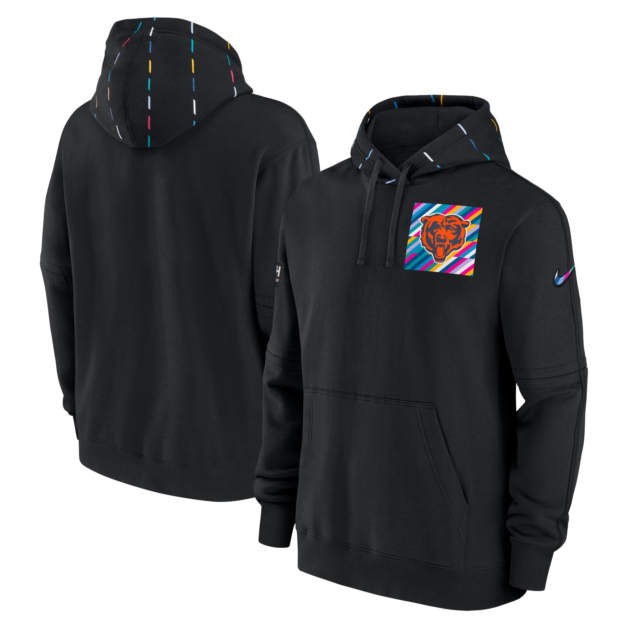 Chicago Bears  2023  Crucial Catch Club Pullover Hoodie - Black