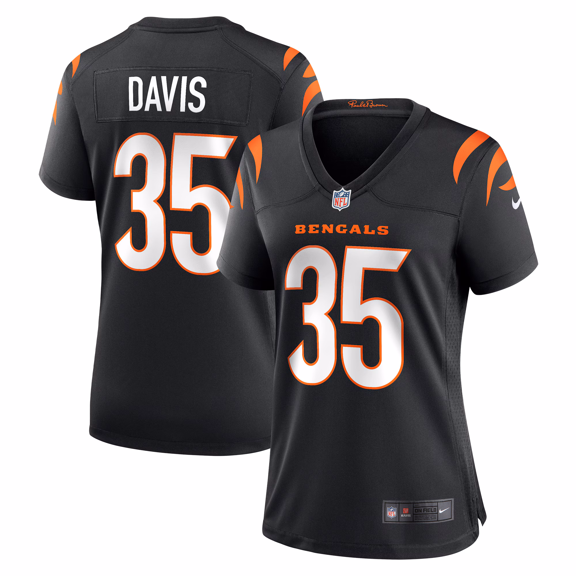 Jalen Davis Cincinnati Bengals Women's Game Player Jersey - Black