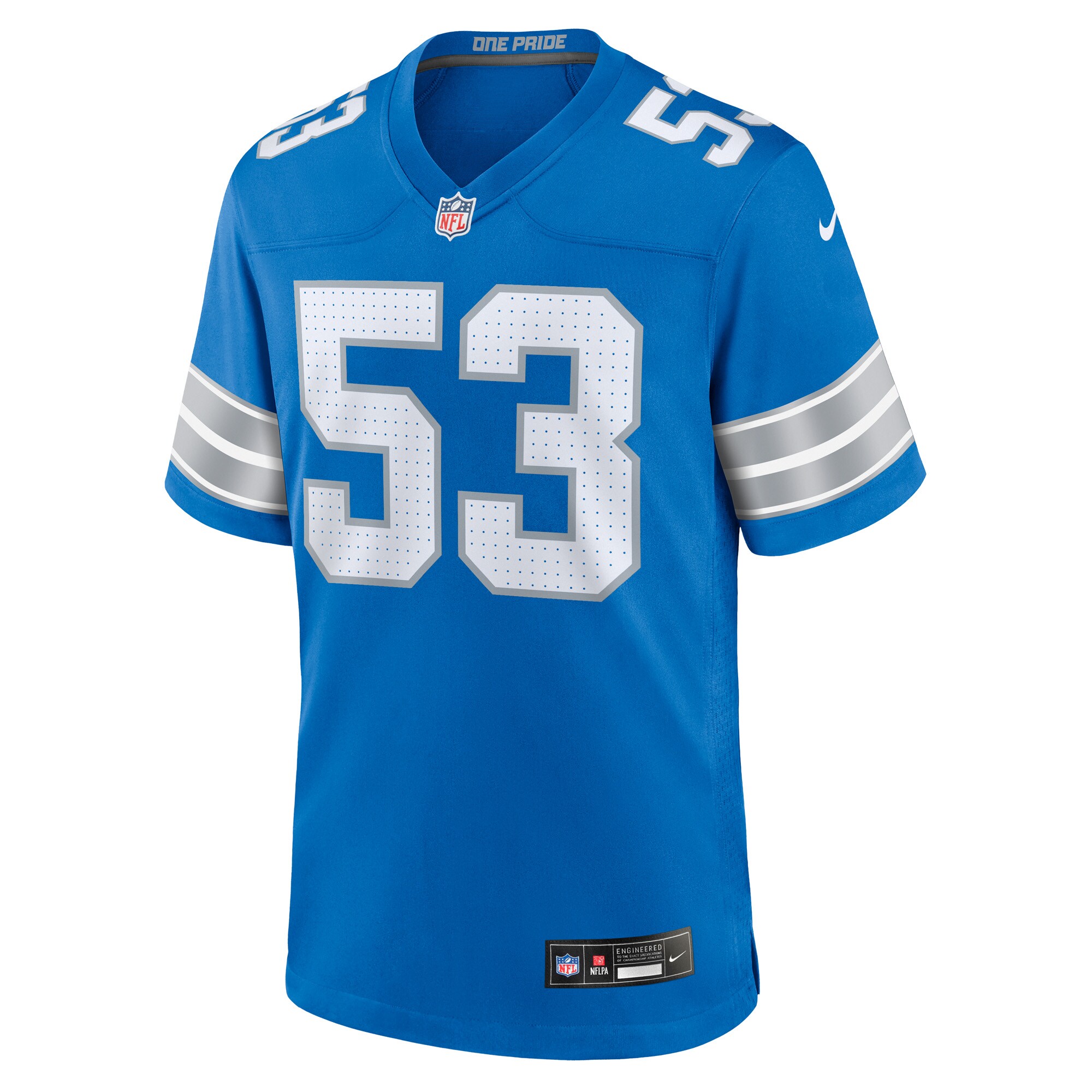DaRon Gilbert Detroit Lions Game Jersey -  Blue