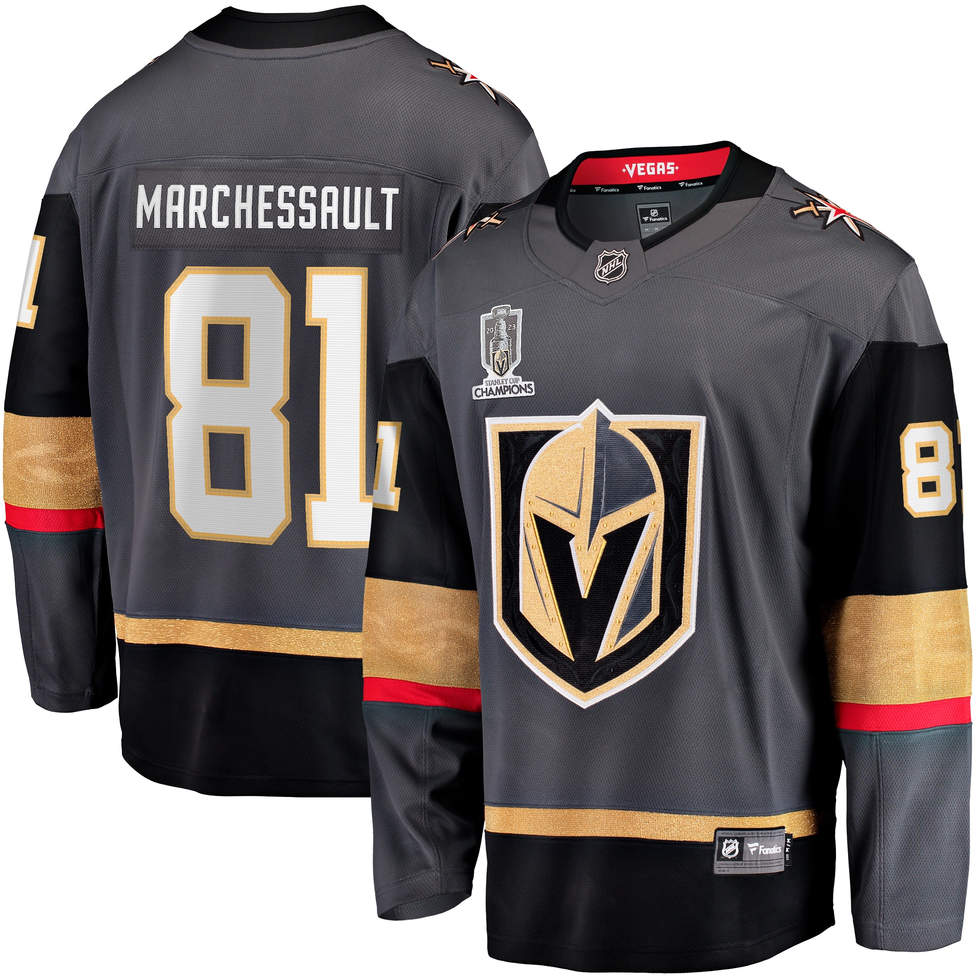 Jonathan Marchessault Vegas Golden Knights 2023 Stanley Cup Champions Alternate Breakaway Player Jersey - Black