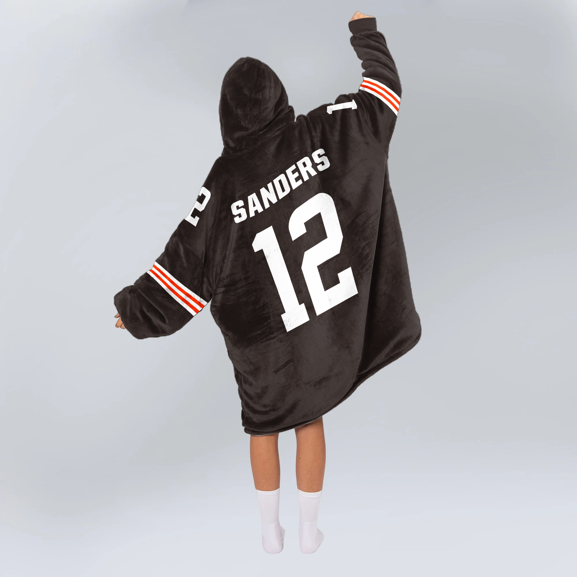 Adult S.S 12 Cleveland Football Unisex Blanket Hoodie