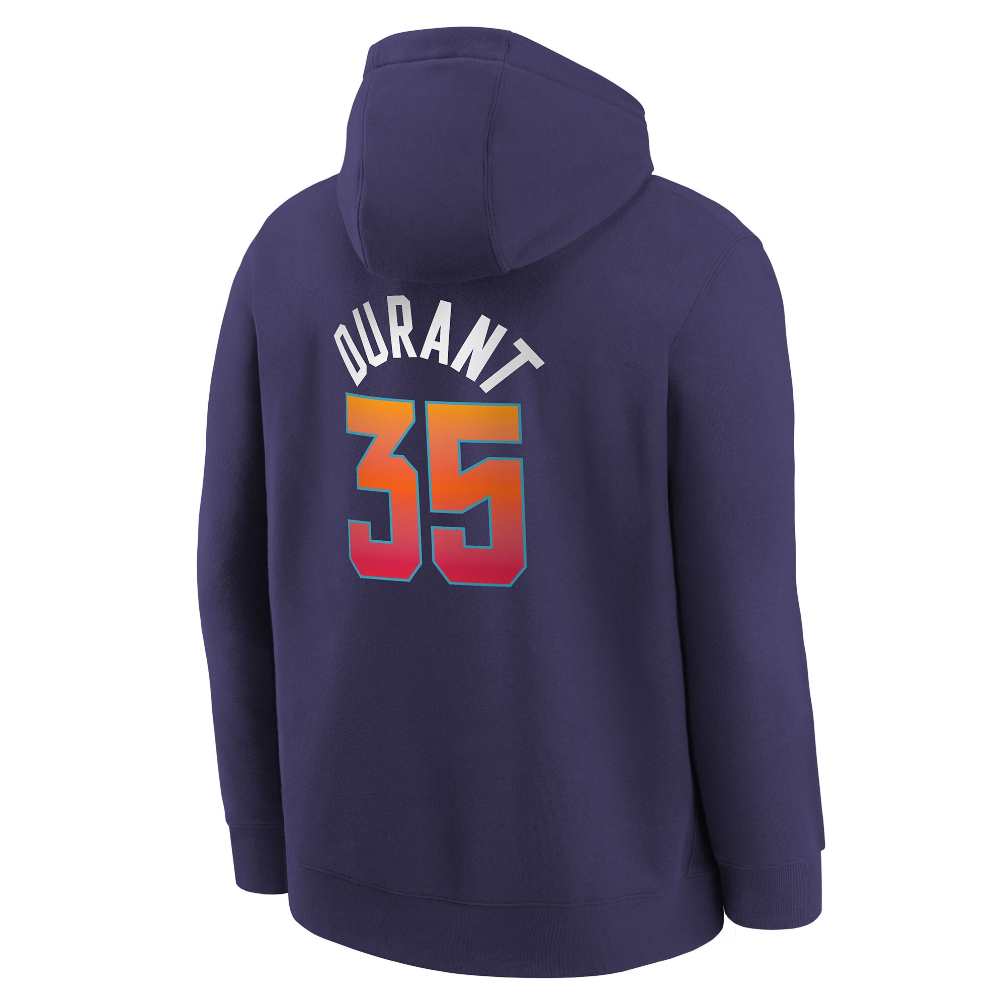 Youth Phoenix Suns Kevin Durant  Purple 2023/24 City Edition Name & Number Pullover Hoodie
