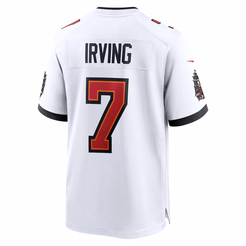 Bucky Irving #7 Tampa Bay Buccaneers 50th Season White Game Jersey - White
