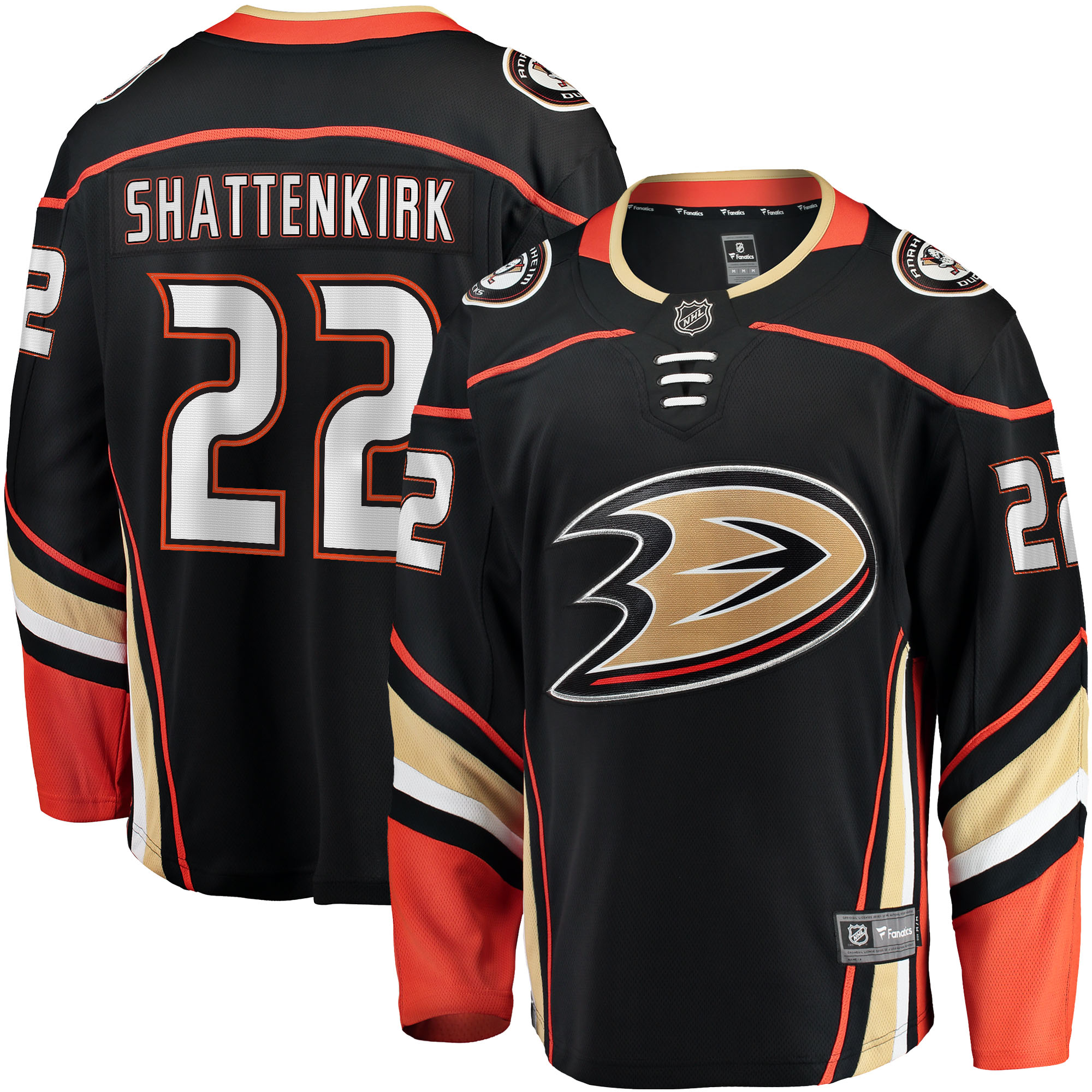 Kevin Shattenkirk Anaheim Ducks Home Breakaway Jersey - Black
