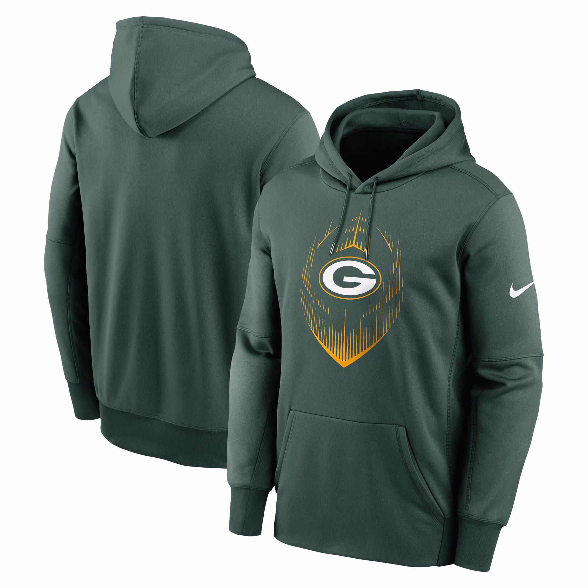 Green Bay Packers Icon Performance Pullover Hoodie - Green