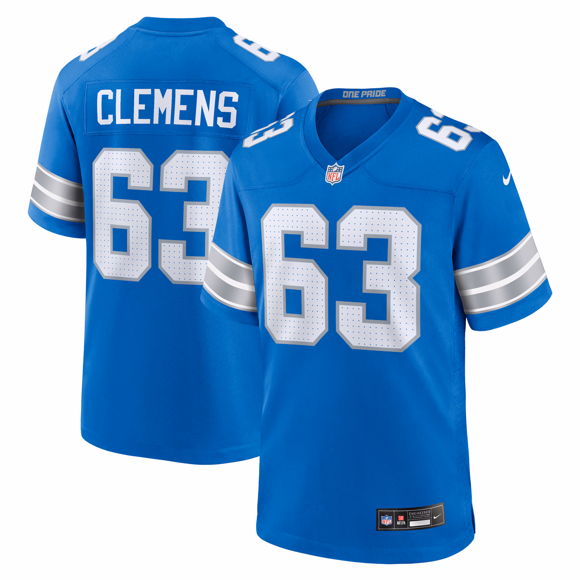 Duke Clemens Detroit Lions Game Jersey -  Blue