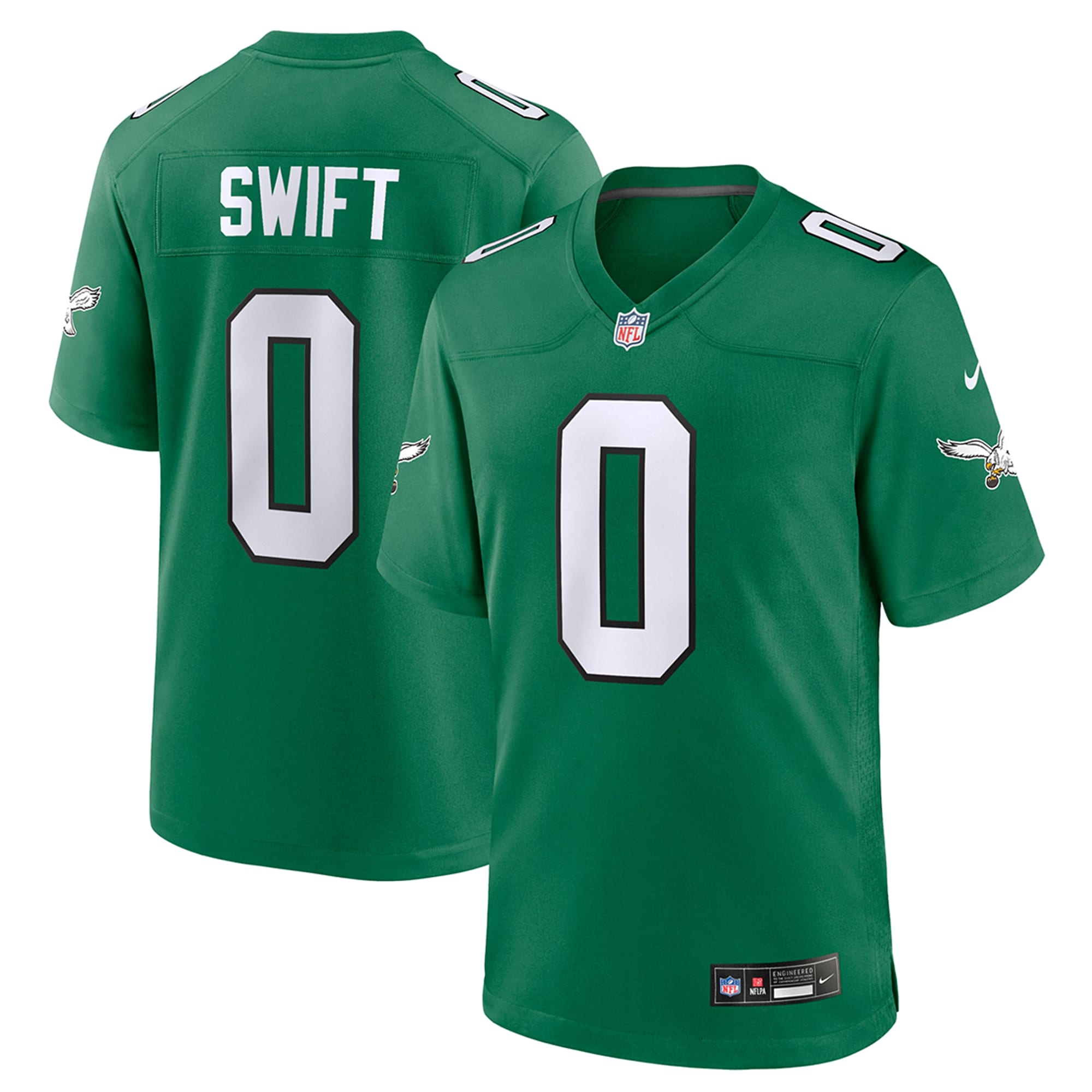 D'Andre Swift Philadelphia Eagles  Youth Alternate Player Game Jersey - Kelly Green