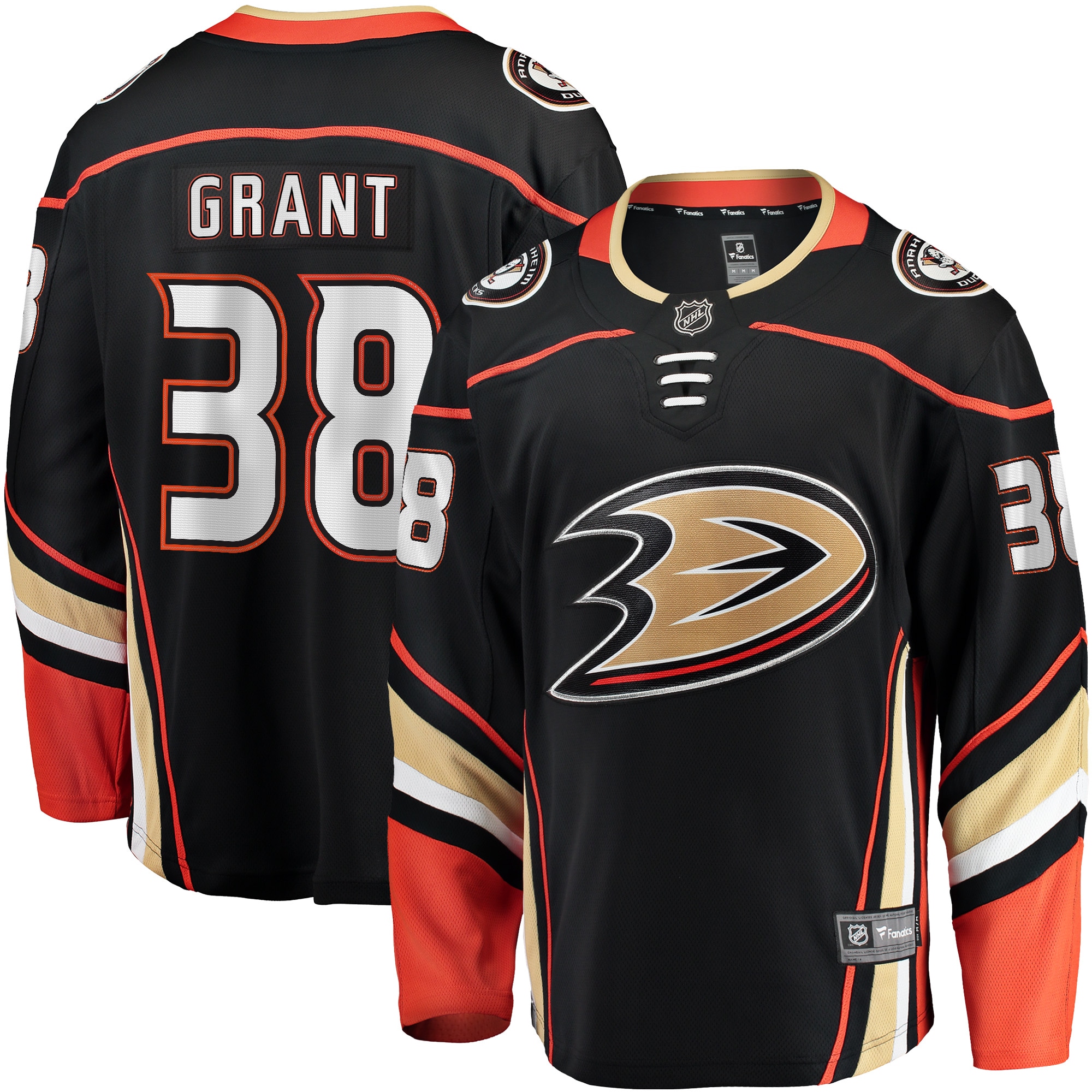 Derek Grant Anaheim Ducks Home Breakaway Player Jersey - Black