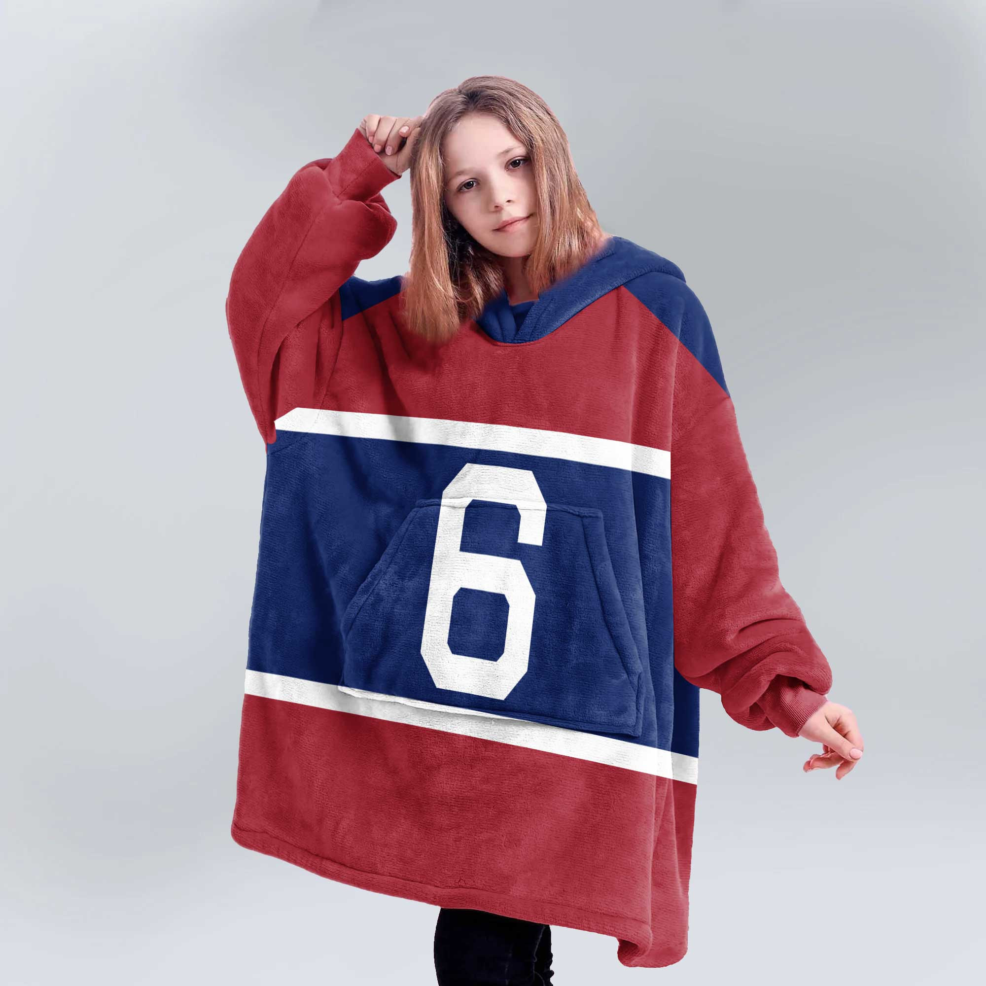 J.D 6 New York G Football Unisex Blanket Hoodie