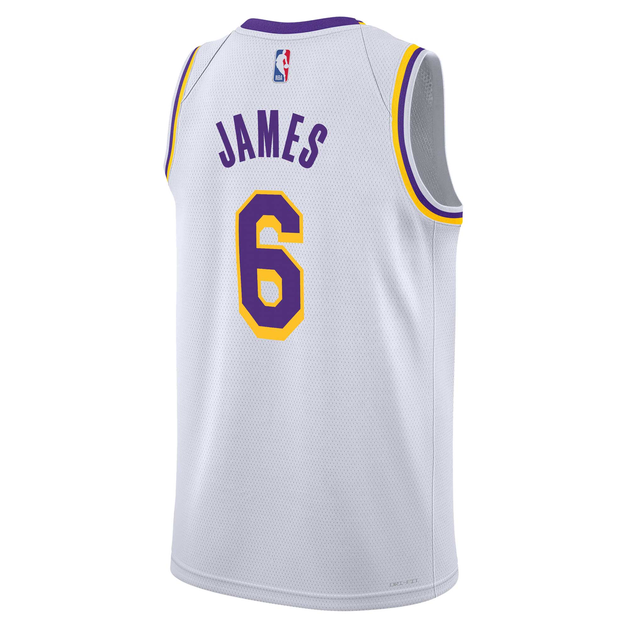 LeBron James Los Angeles Lakers Youth Swingman Jersey - Association Edition - White