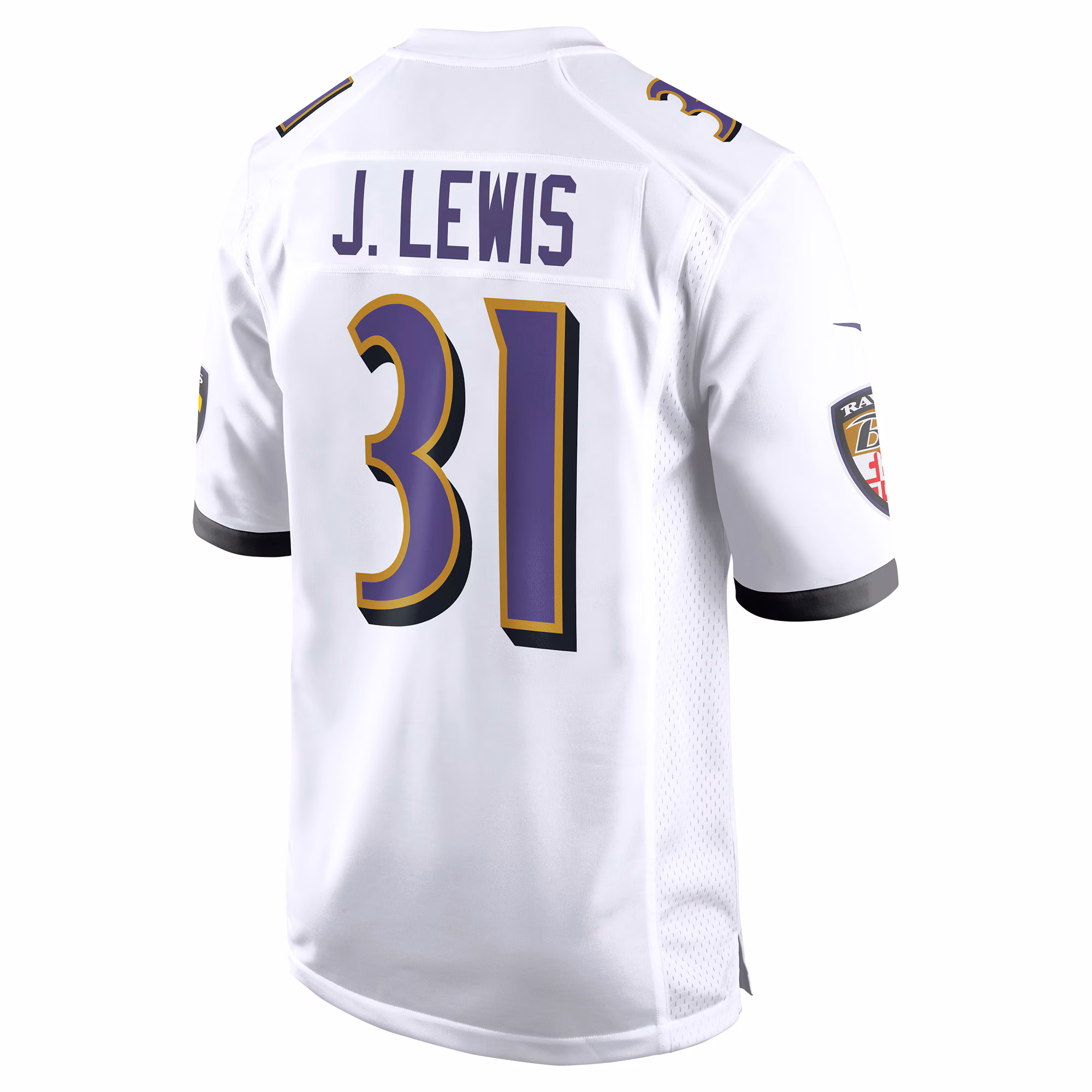 Jamal Lewis Baltimore Ravens Retired Player Game Jersey - White