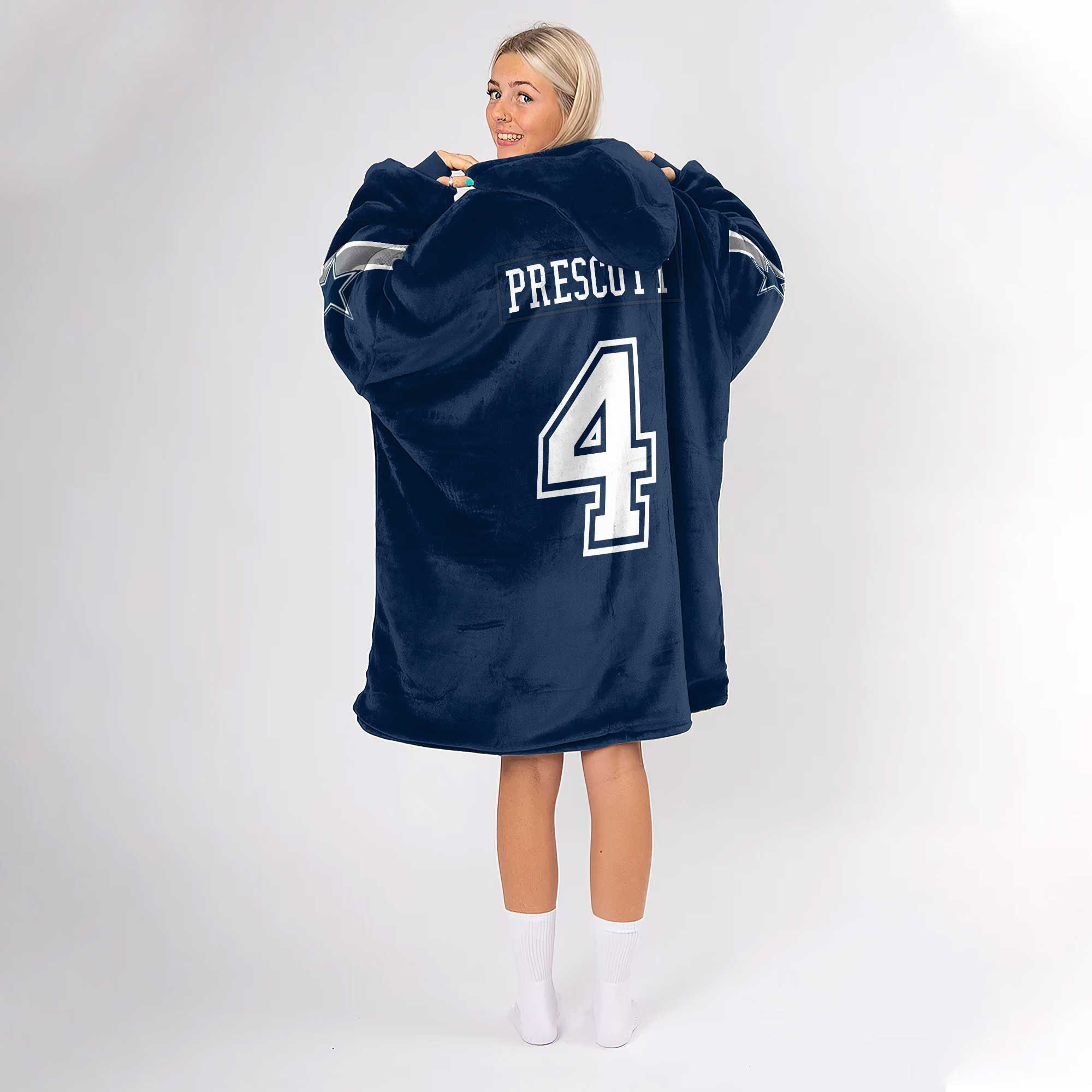 Adult D.P 4 Dallas Football Unisex Blanket Hoodie