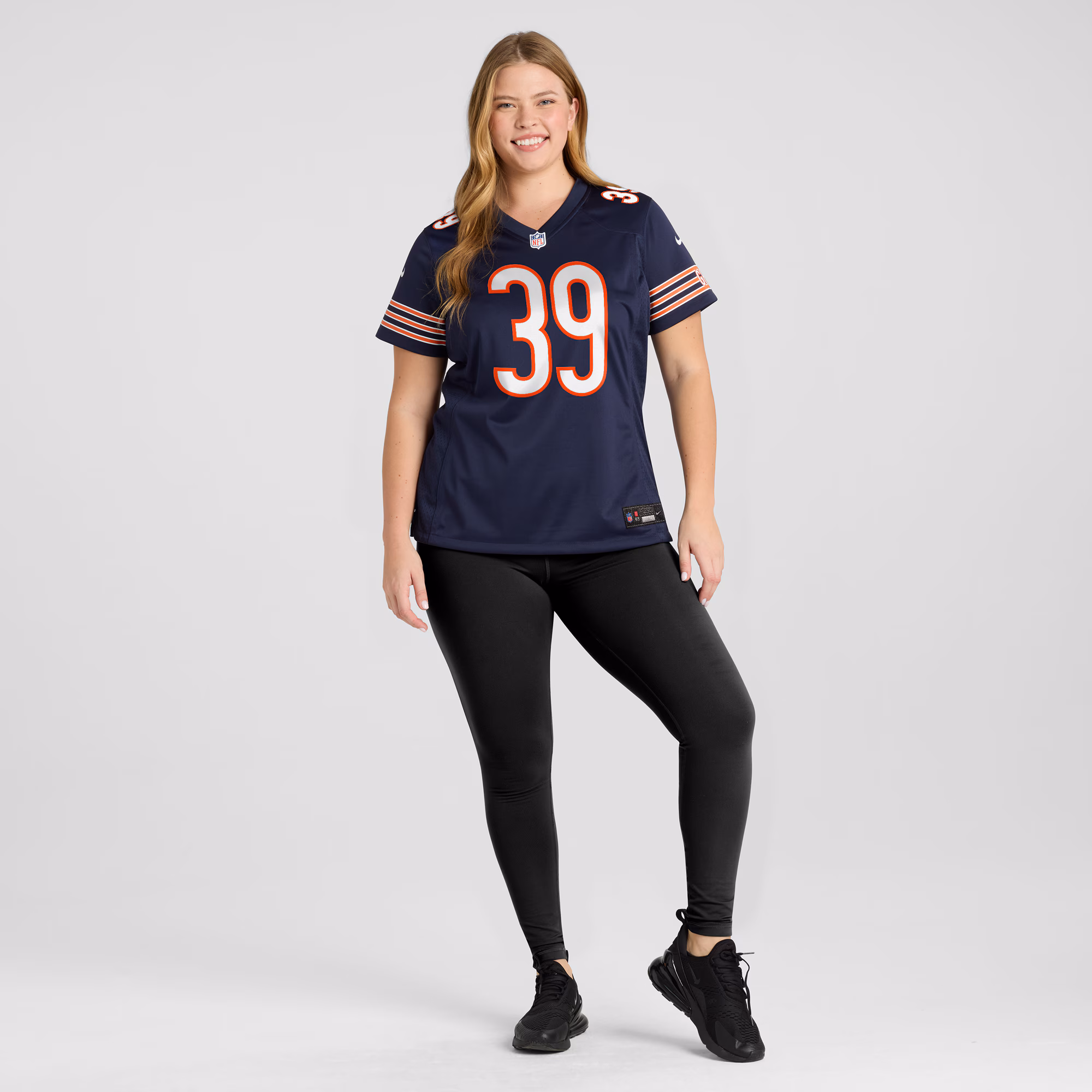 Quindell Johnson Chicago Bears Women's Team Game Jersey -  Navy