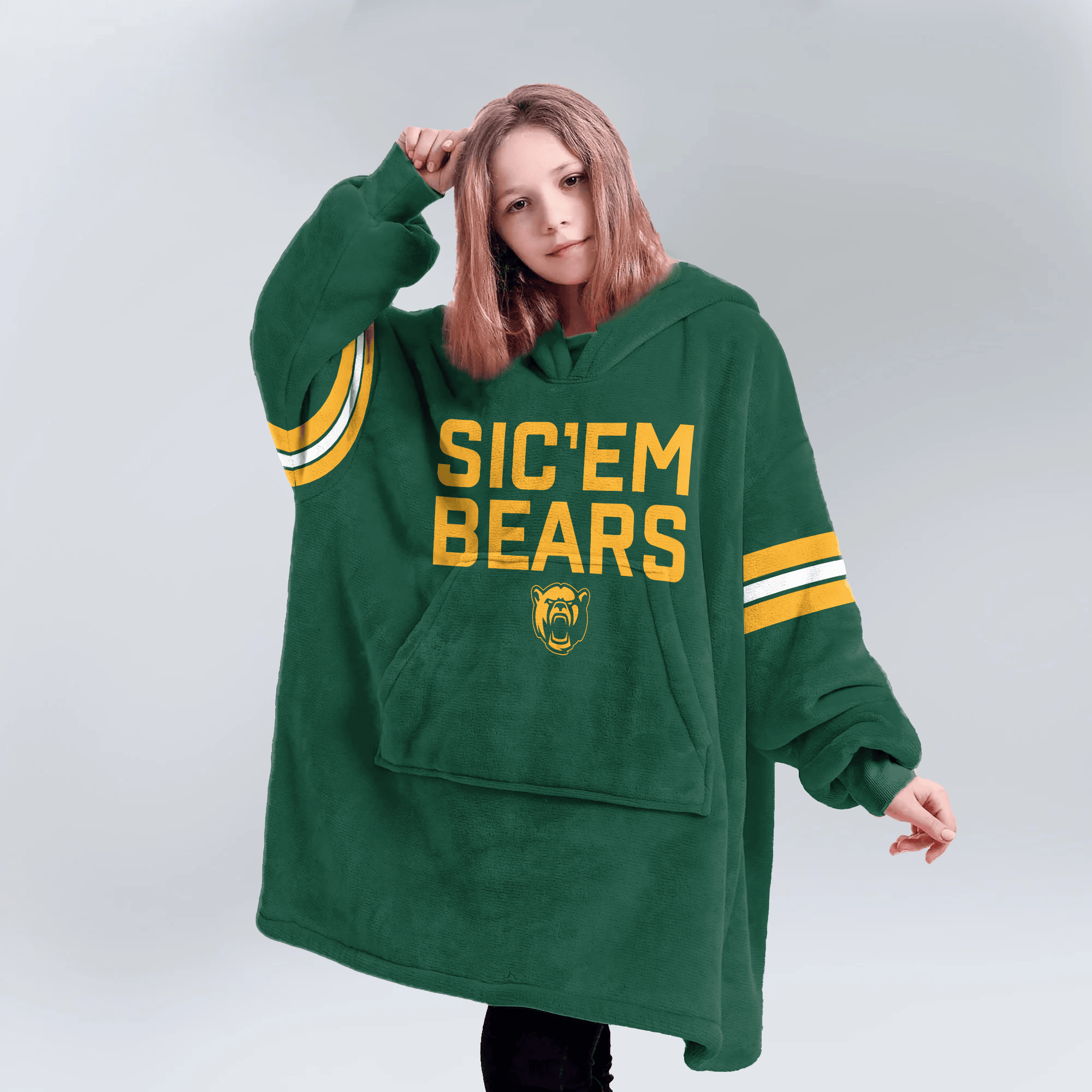 Kid #1 Baylor Football Unisex Blanket Hoodie