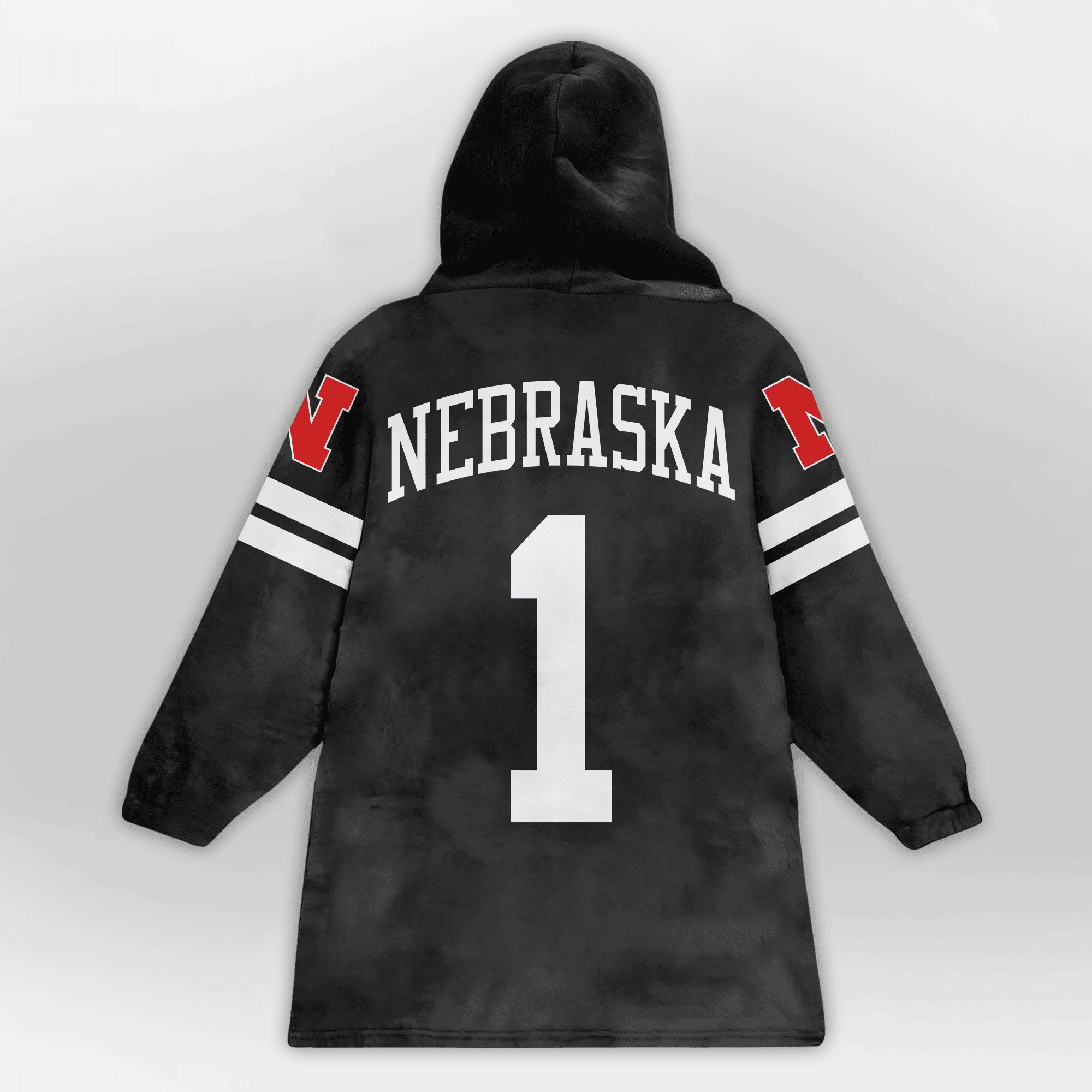 Adult 1 Nebraska Football Unisex Blanket Hoodie