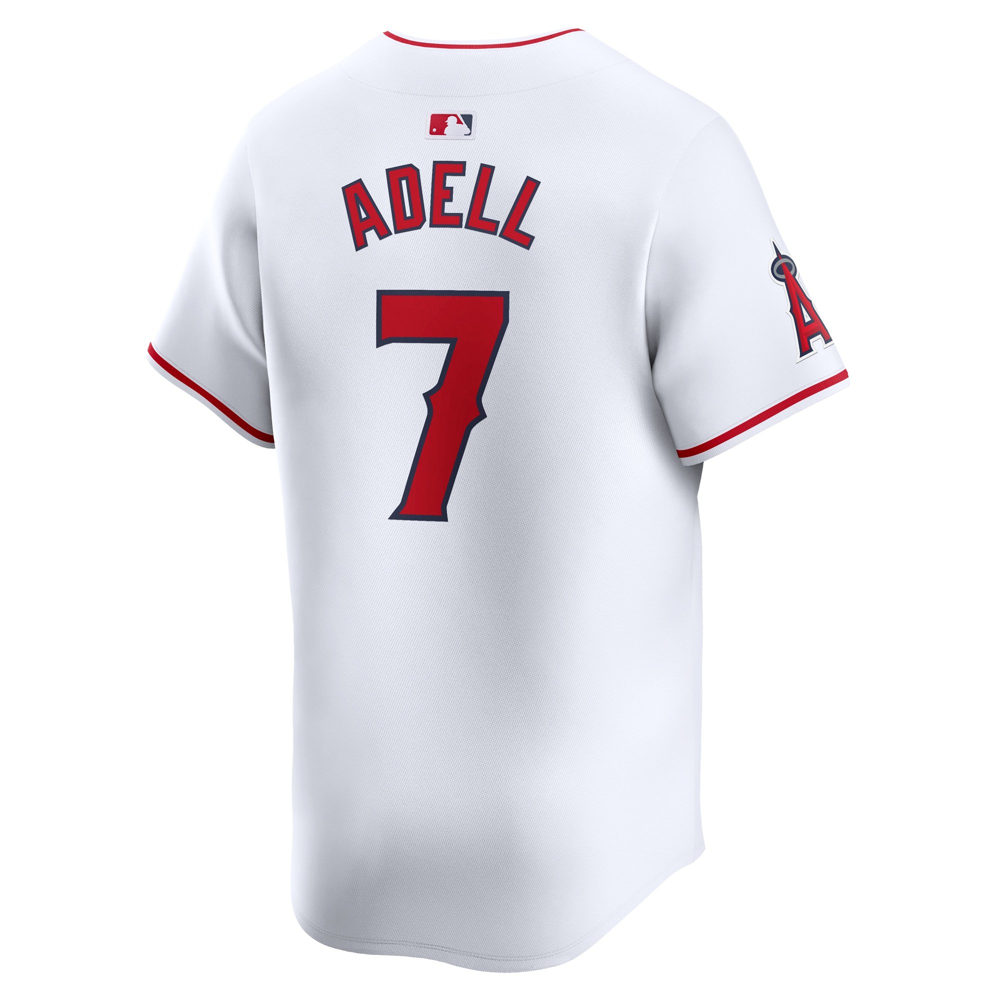 Men's Los Angeles Angels Jo Adell  White Home Limited Player Jersey