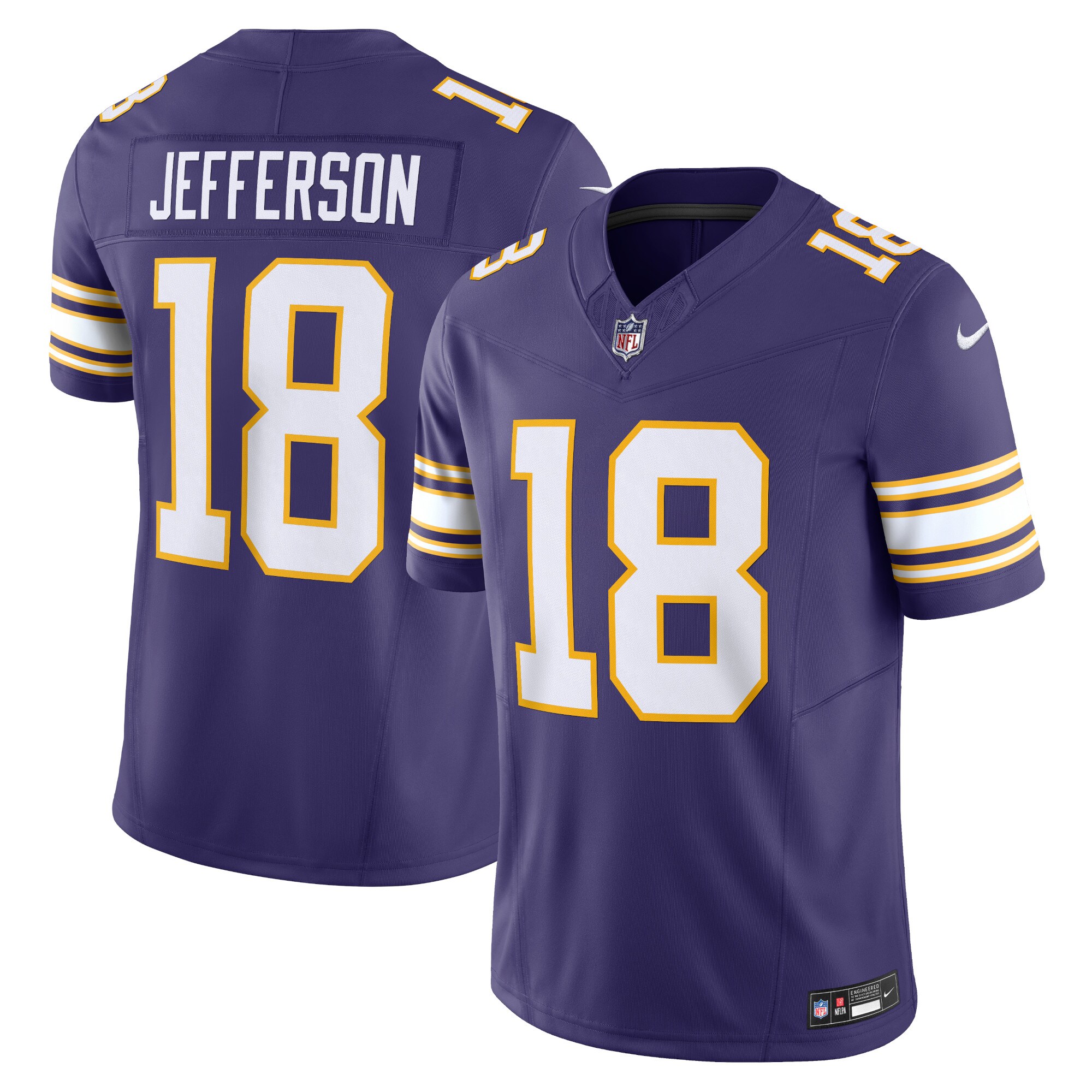 Justin Jefferson Minnesota Vikings  Classic Vapor F.U.S.E. Limited Jersey - Purple