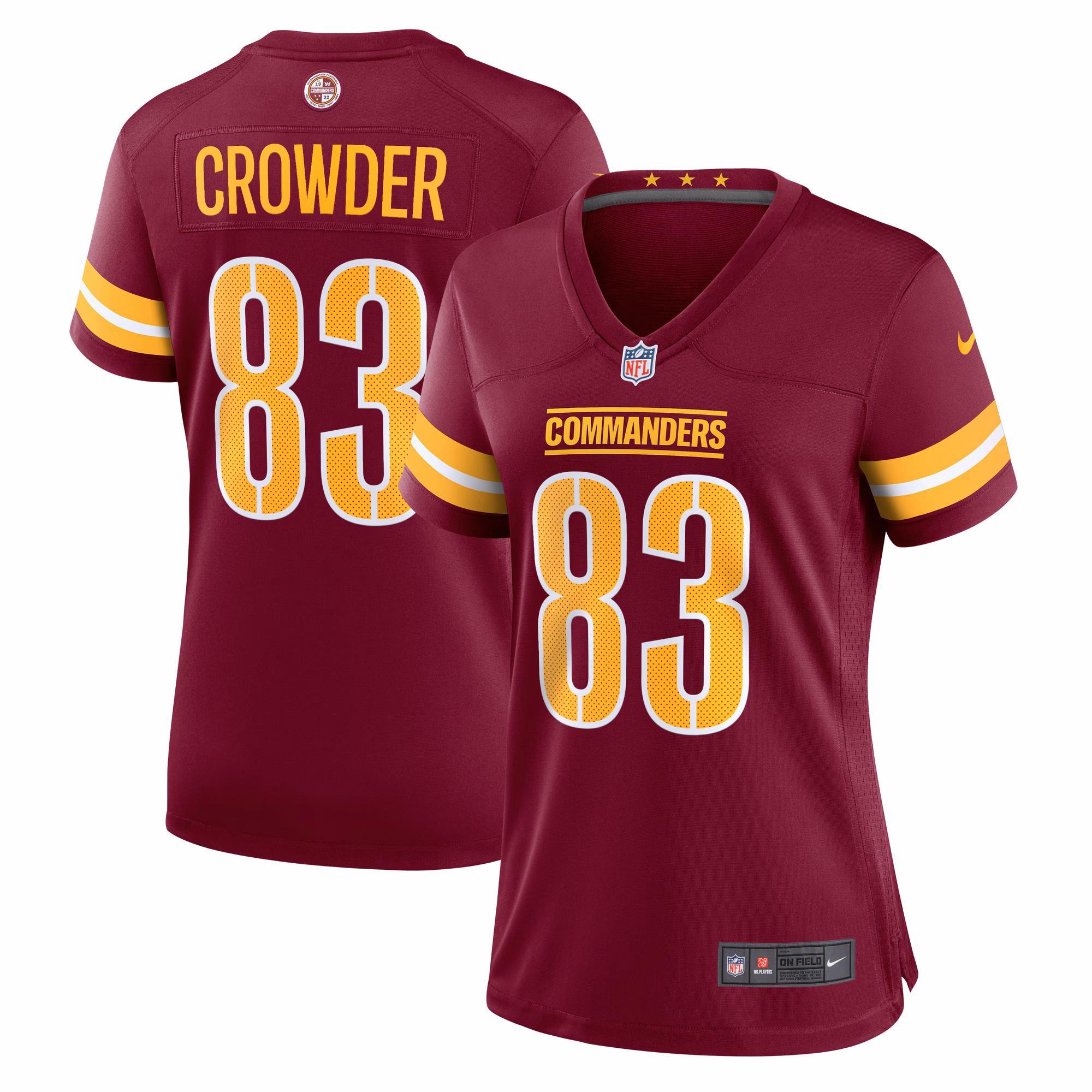 Jamison Crowder Washington Commanders Women's  Game Jersey -  Burgundy