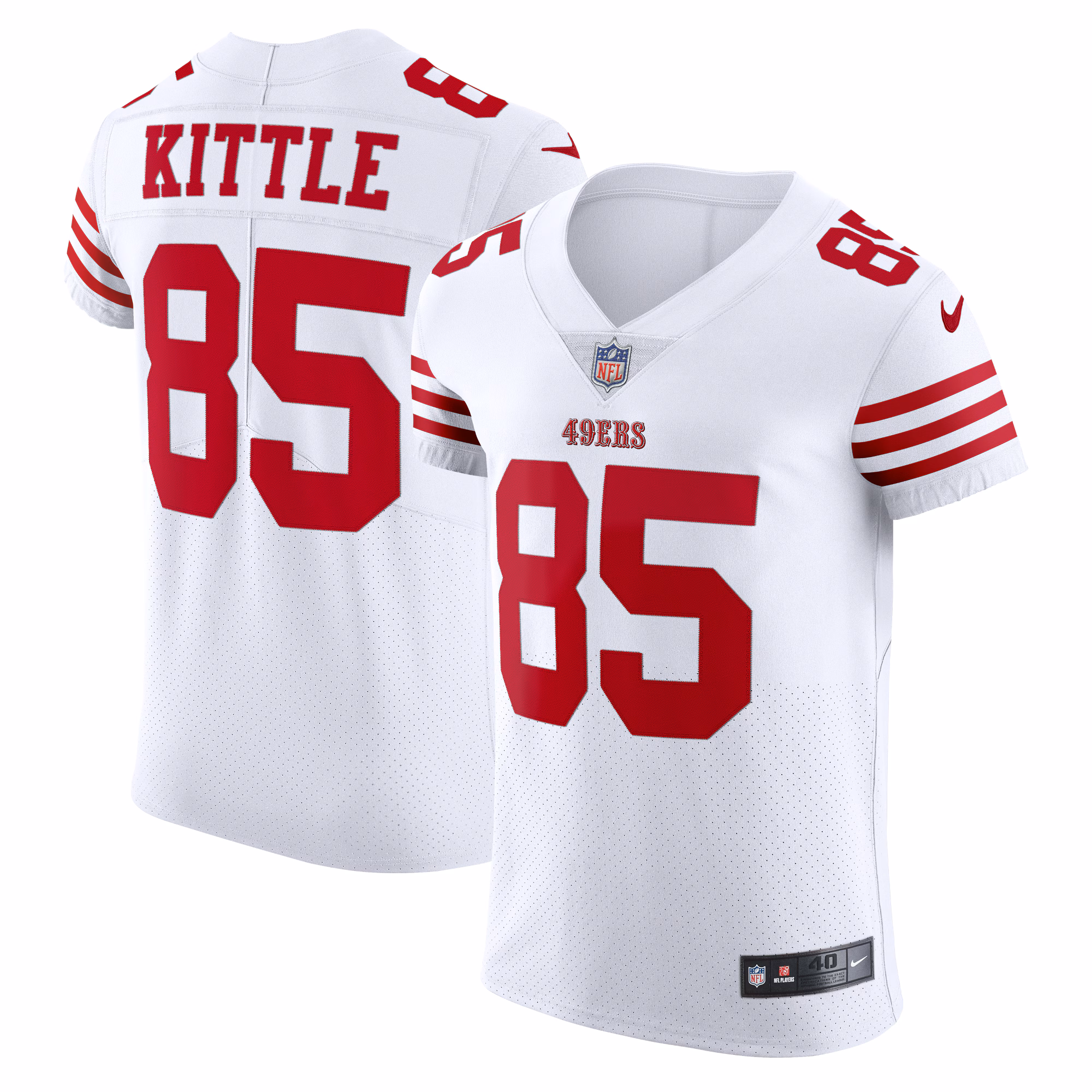 George Kittle San Francisco 49ers Alternate Vapor Elite Jersey - Scarlet