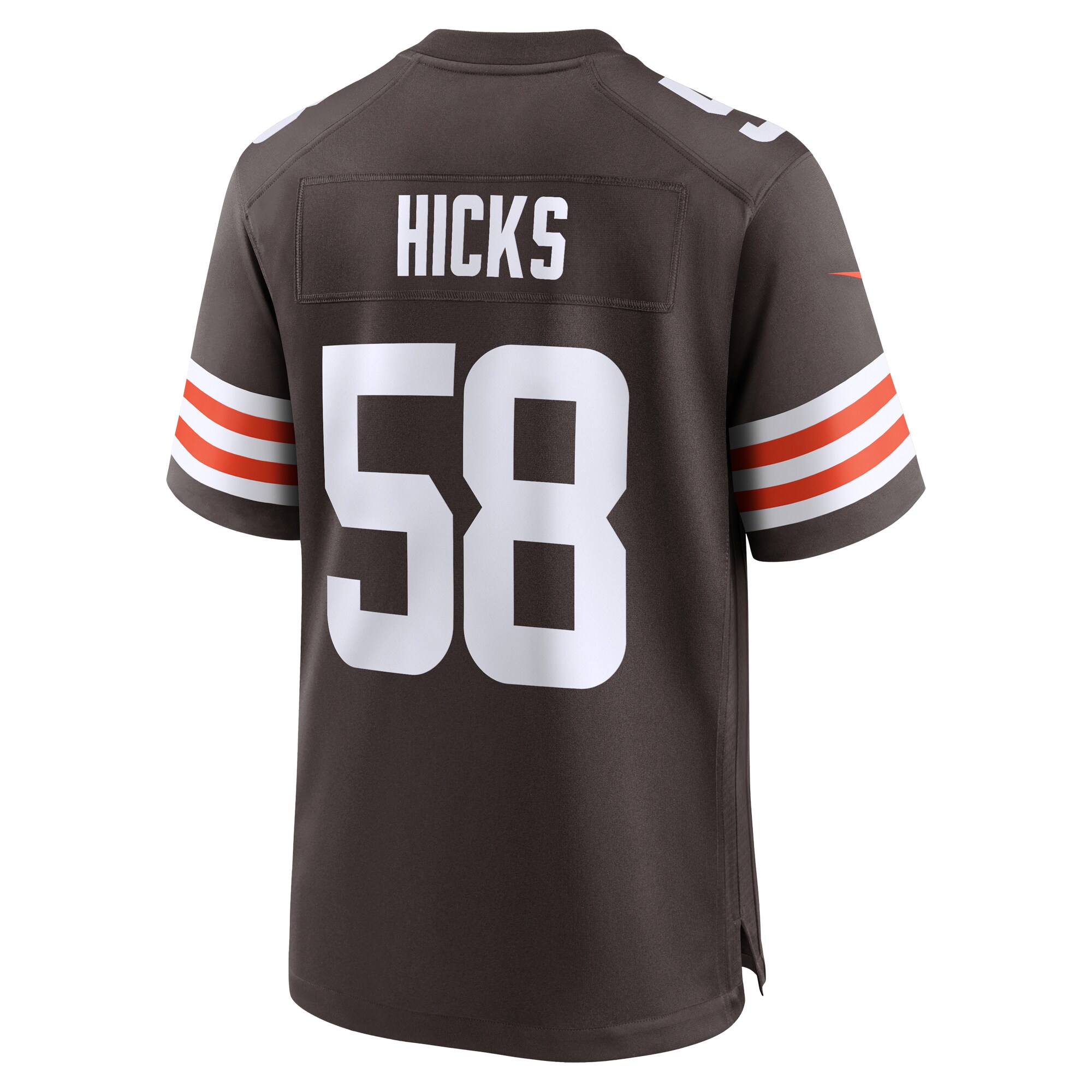 Hicks Cleveland Browns  Game Jersey -  Brown