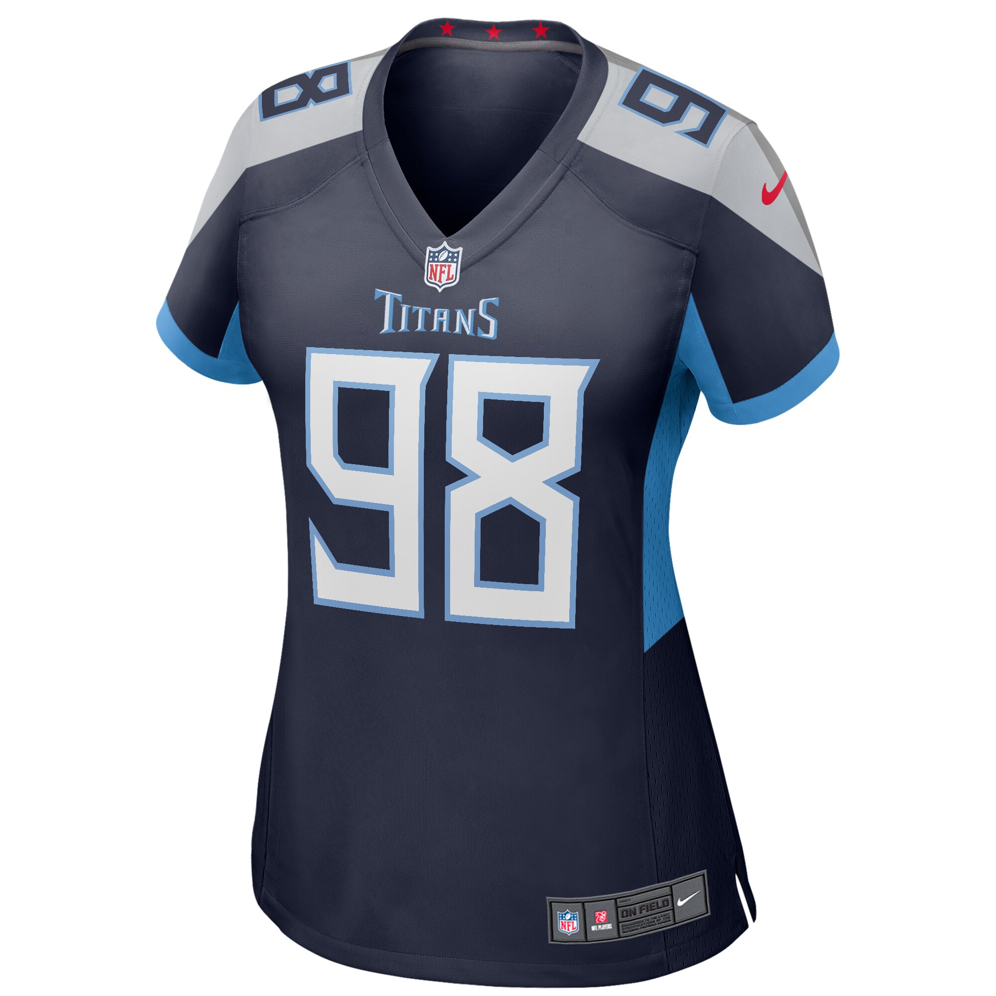 Jeffery Simmons Tennessee Titans  Women's Game Jersey - Navy