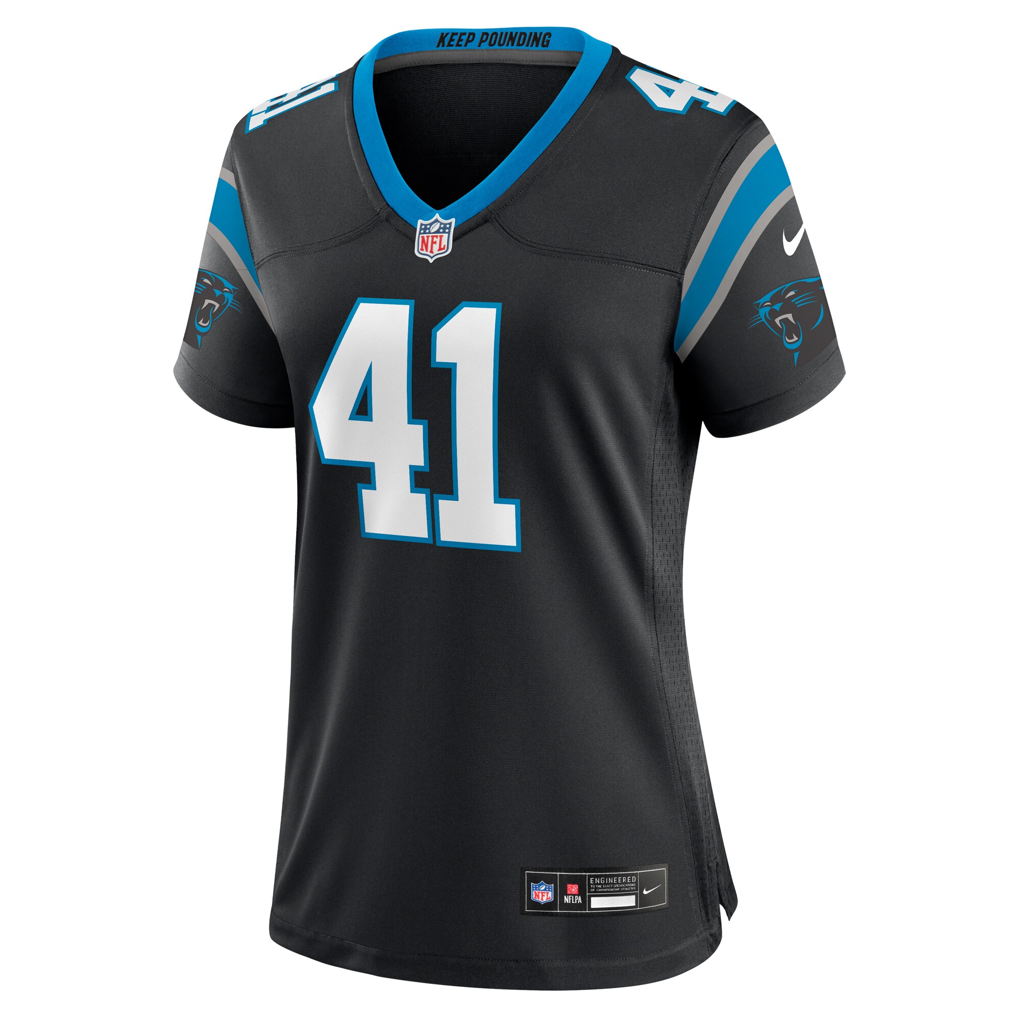 Matthias Farley Carolina Panthers Women's  Game Jersey -  Black