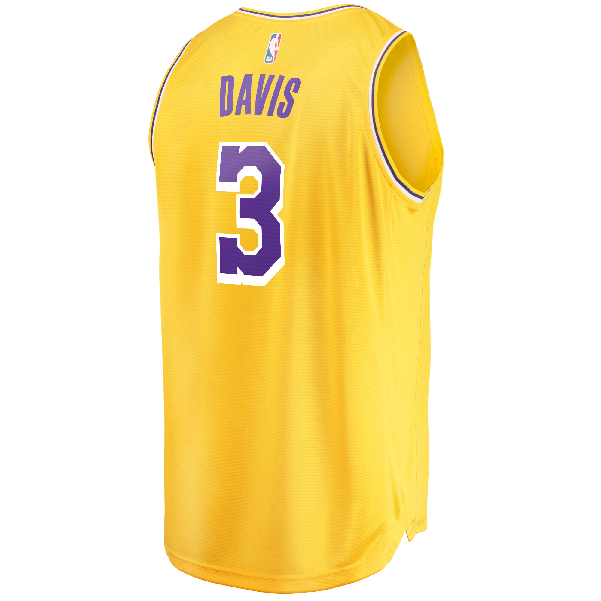 Anthony Davis Los Angeles Lakers  Fast Break Replica Player Jersey - Icon Edition - Gold