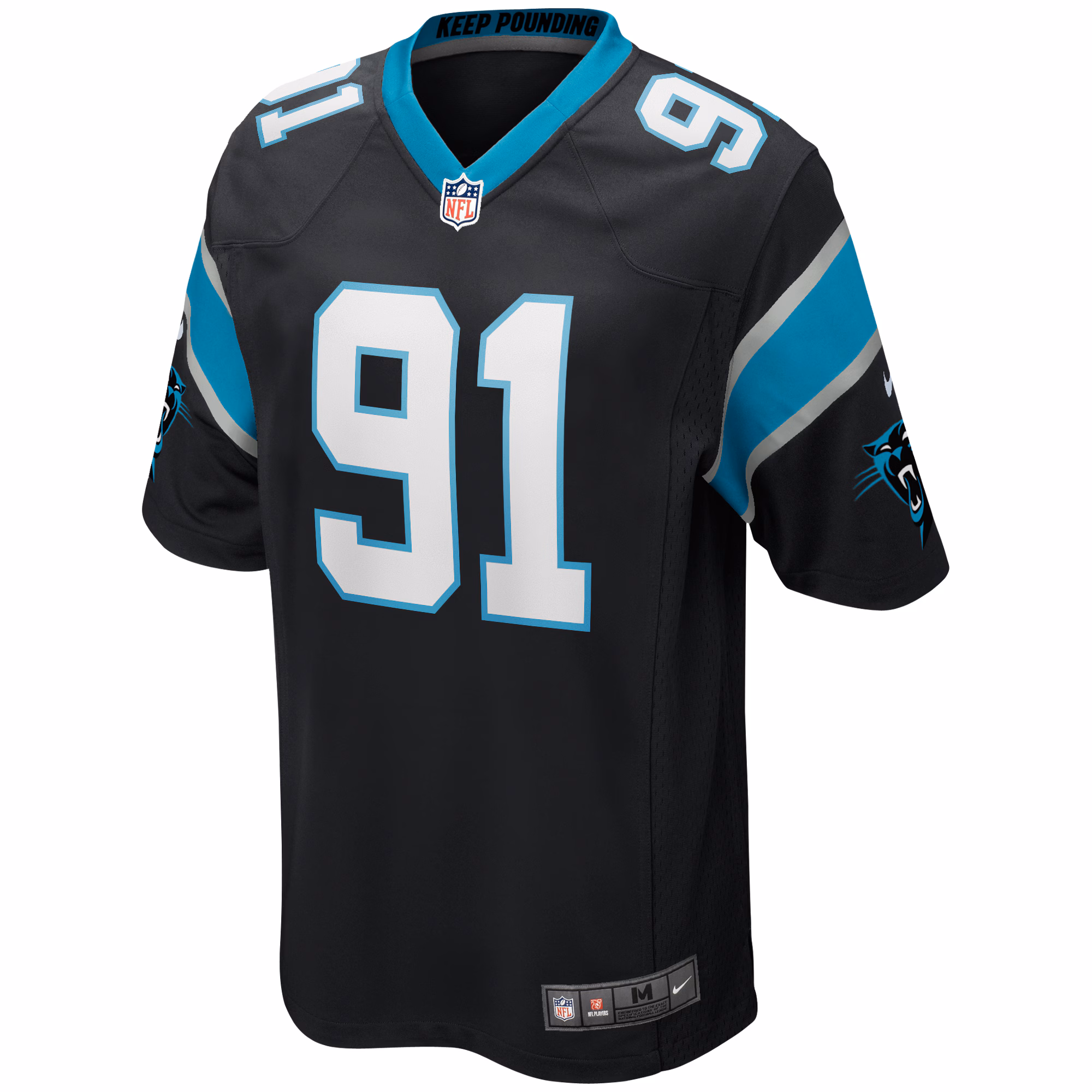 Kevin Greene Carolina Panthers Game Retired Player Jersey - Black