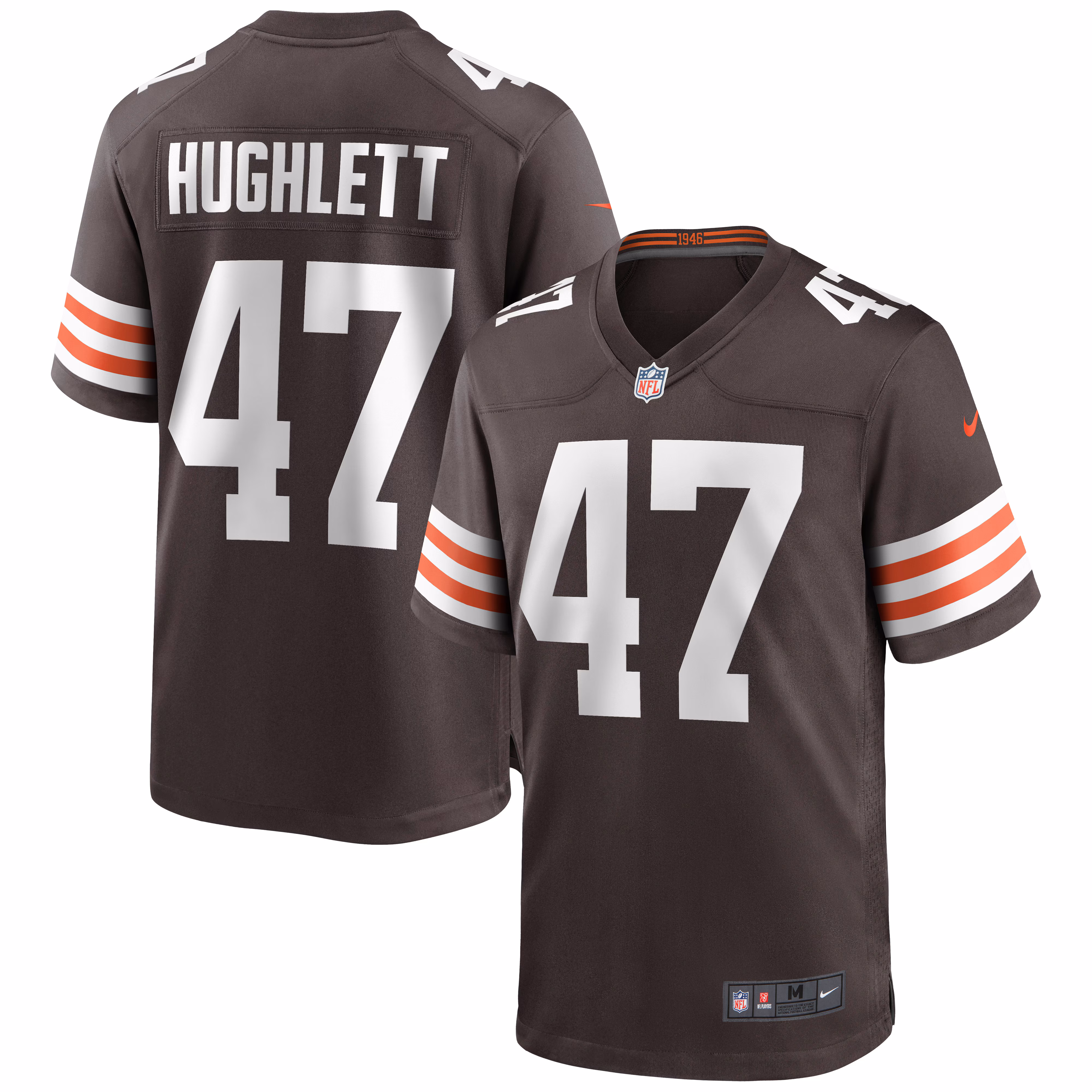 Charley Hughlett Cleveland Browns Game Jersey - Brown