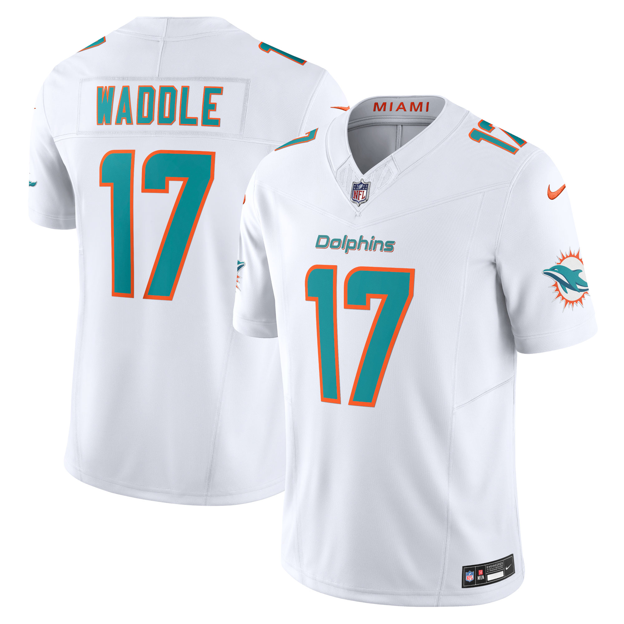 Jaylen Waddle Miami Dolphins  Vapor F.U.S.E. Limited Jersey - White