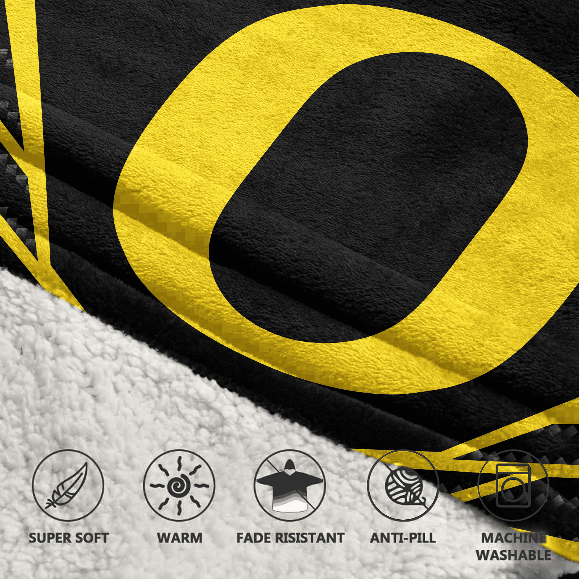 Adult Oregon Football Unisex Blanket Hoodie