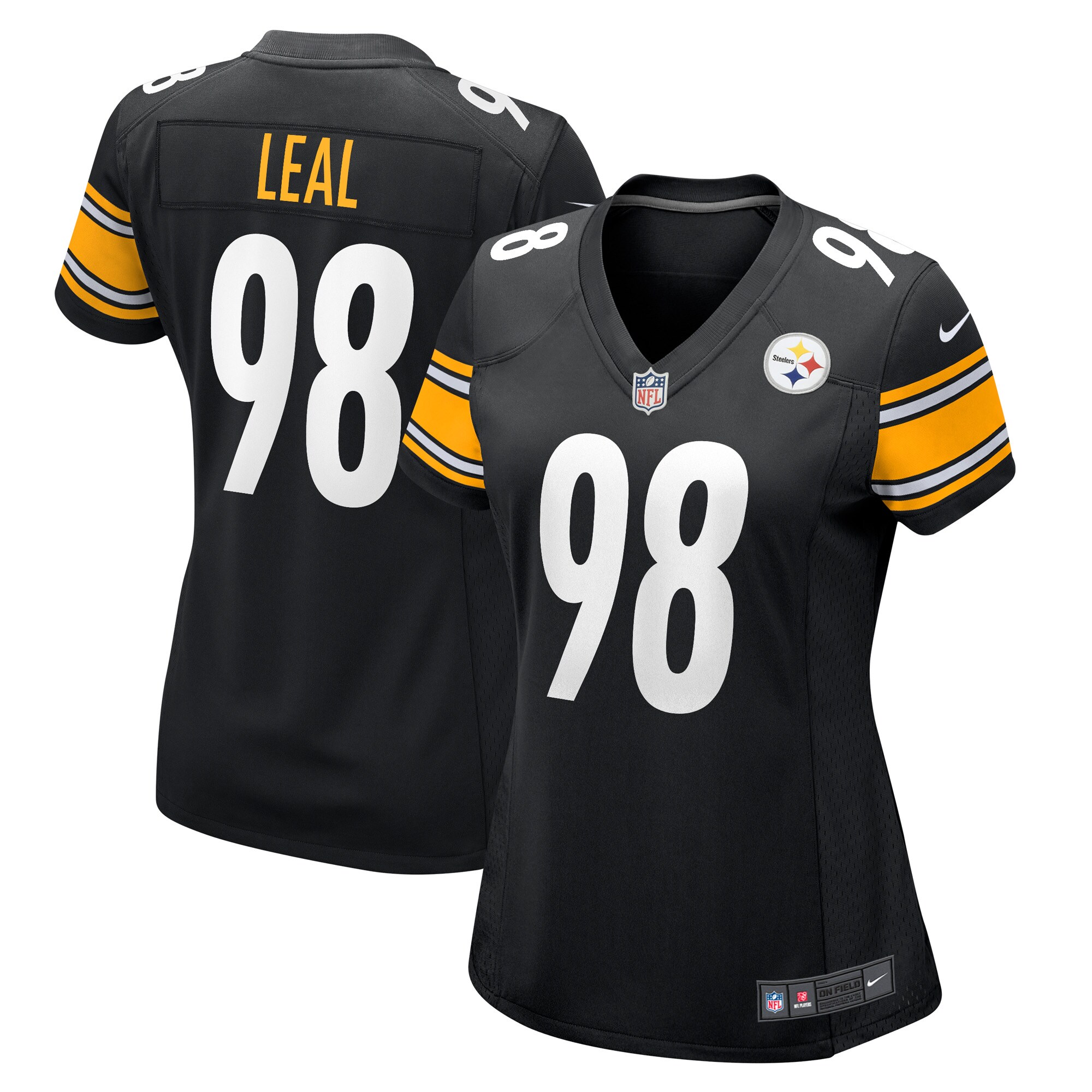 DeMarvin Leal Pittsburgh Steelers  Women's Game Player Jersey - Black
