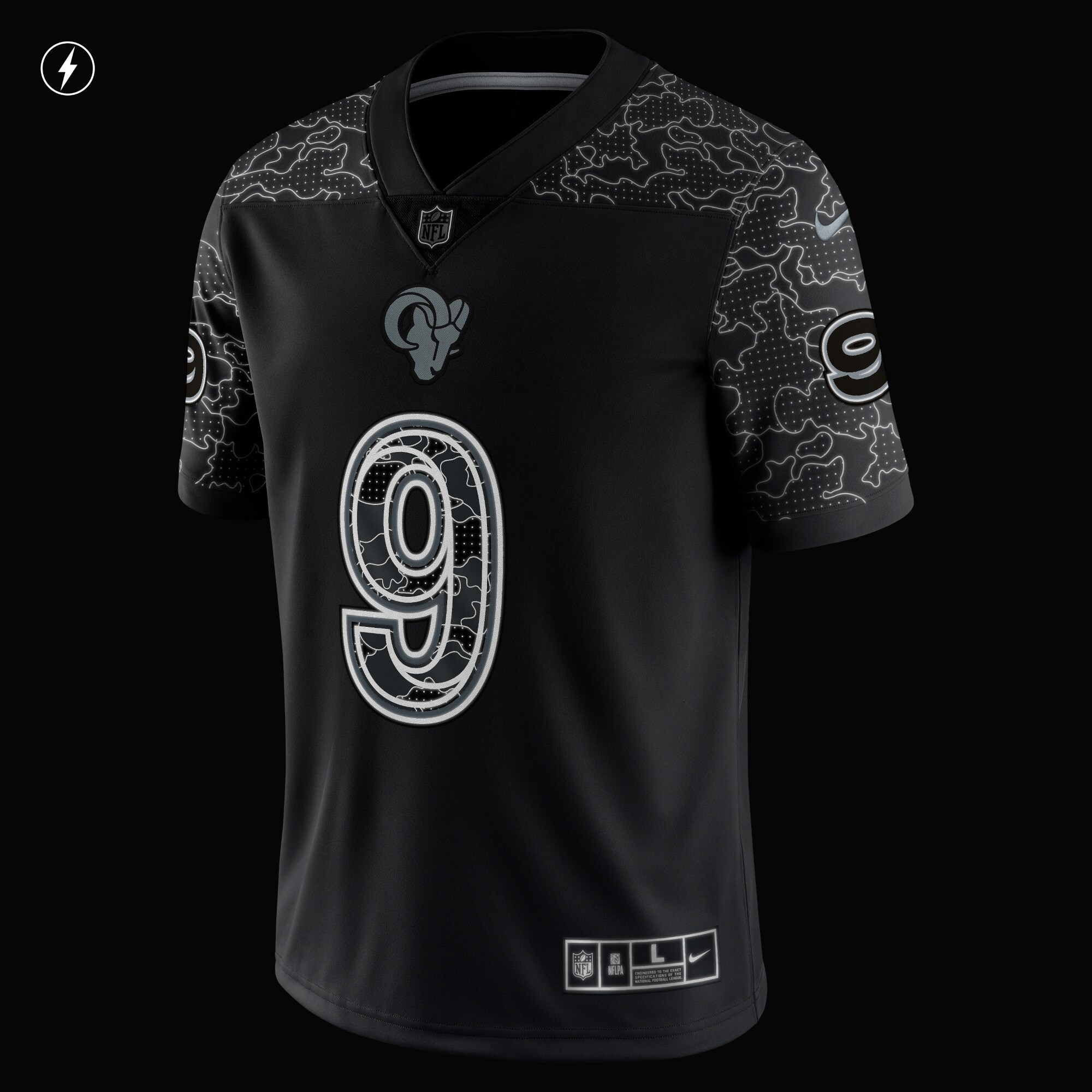 Matthew Stafford Los Angeles Rams RFLCTV Limited Jersey - Black