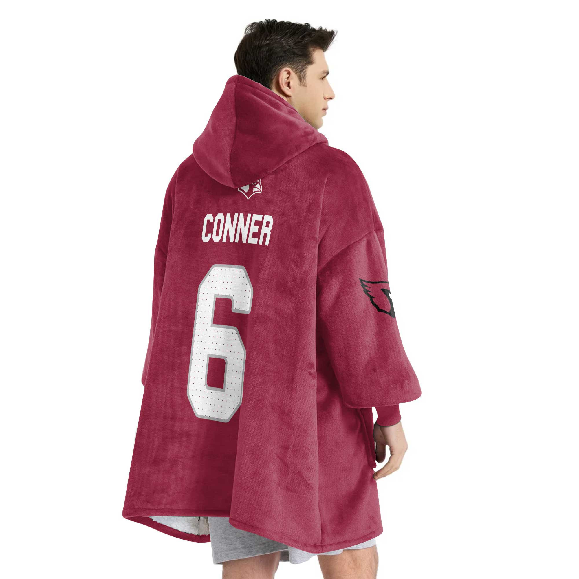 Adult 6 Arizona Football Unisex Blanket Hoodie