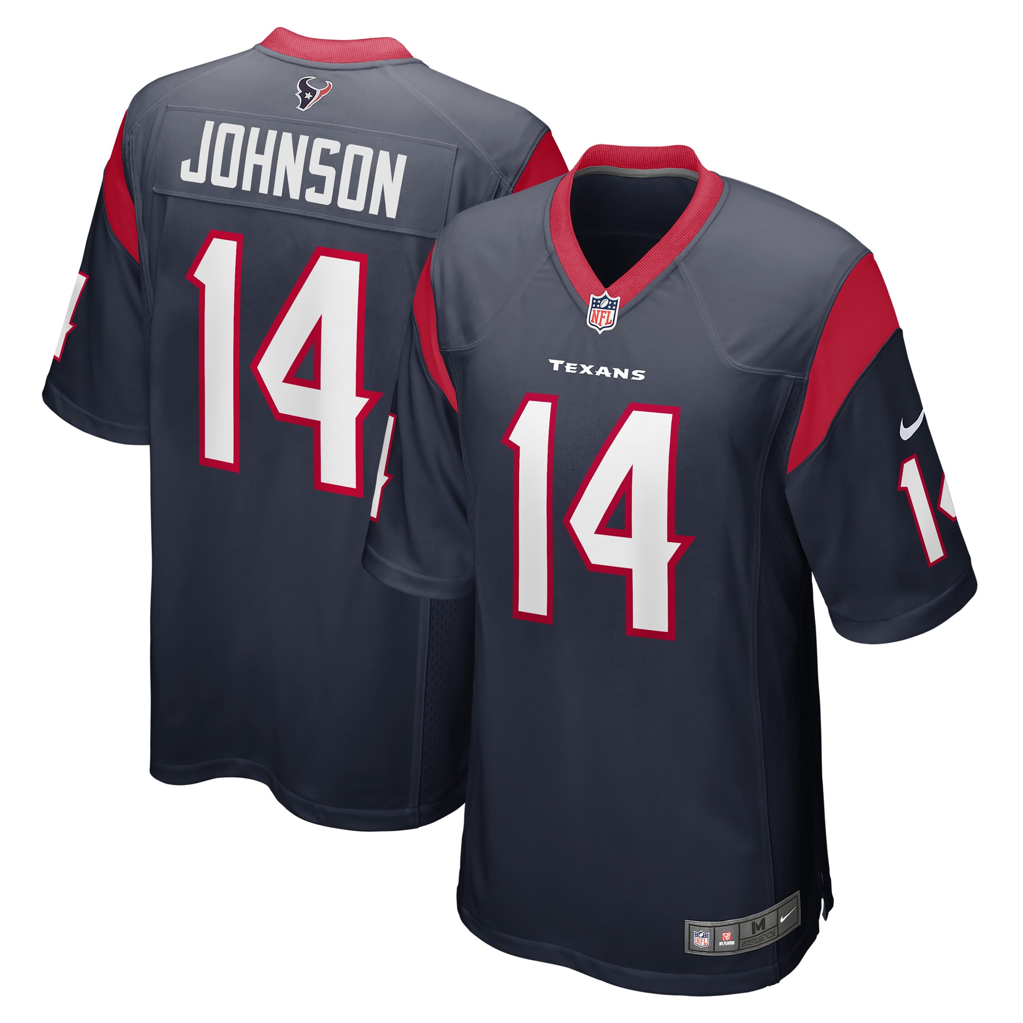 Tyler Johnson Houston Texans  Game Player Jersey - Navy