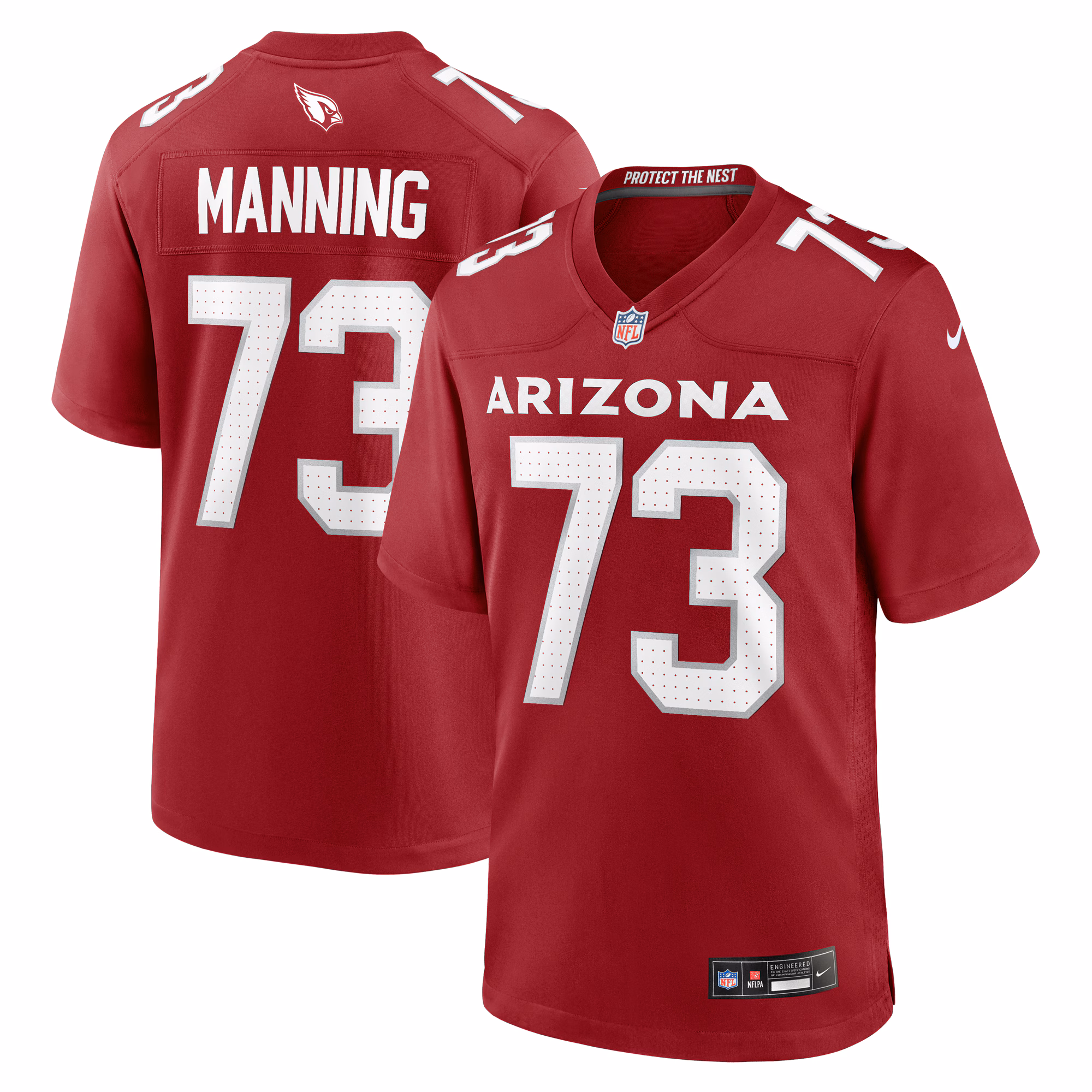 Ilm Manning Arizona Cardinals Team Game Jersey -  Cardinal
