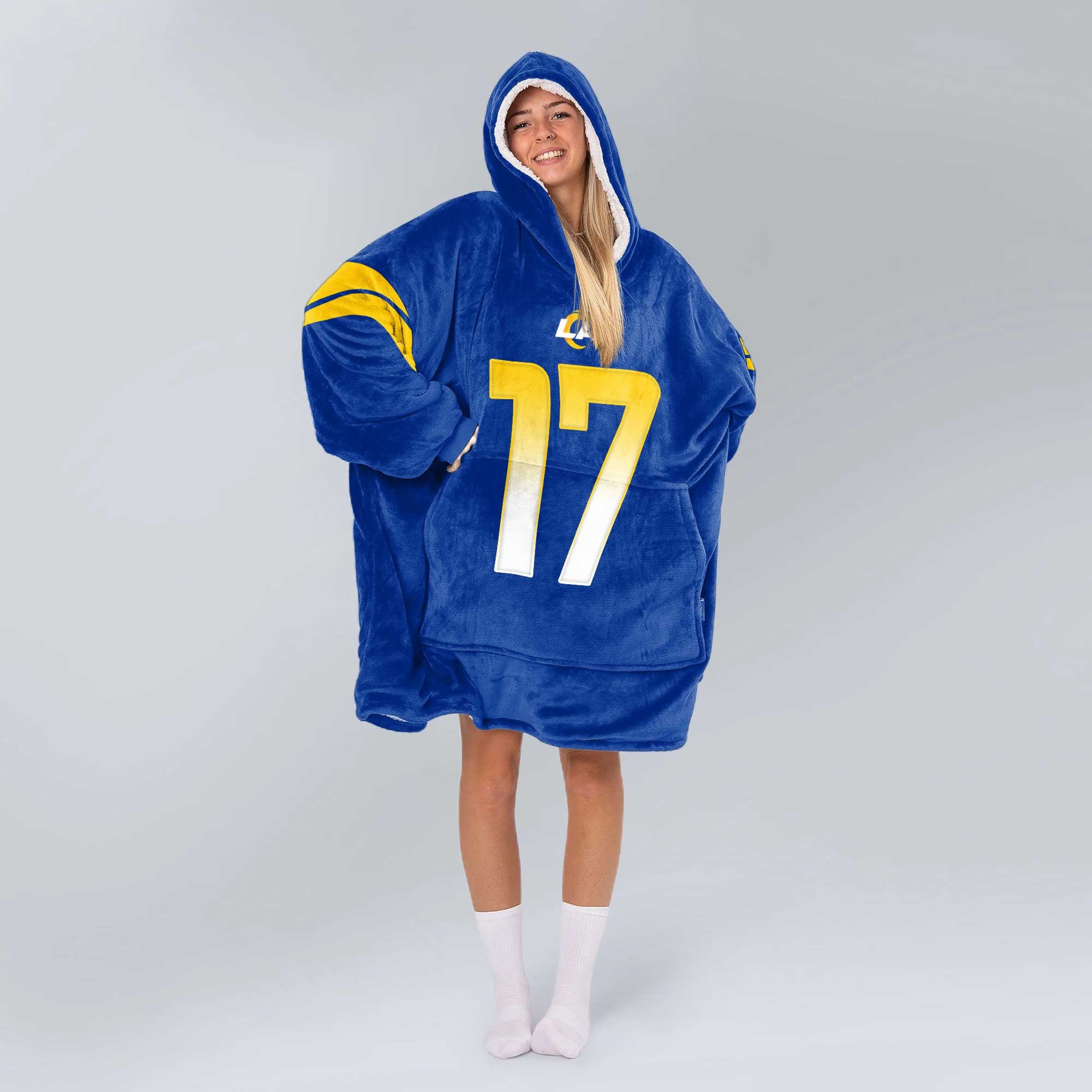 Adult PN 17 Los Angeles Football Unisex Blanket Hoodie