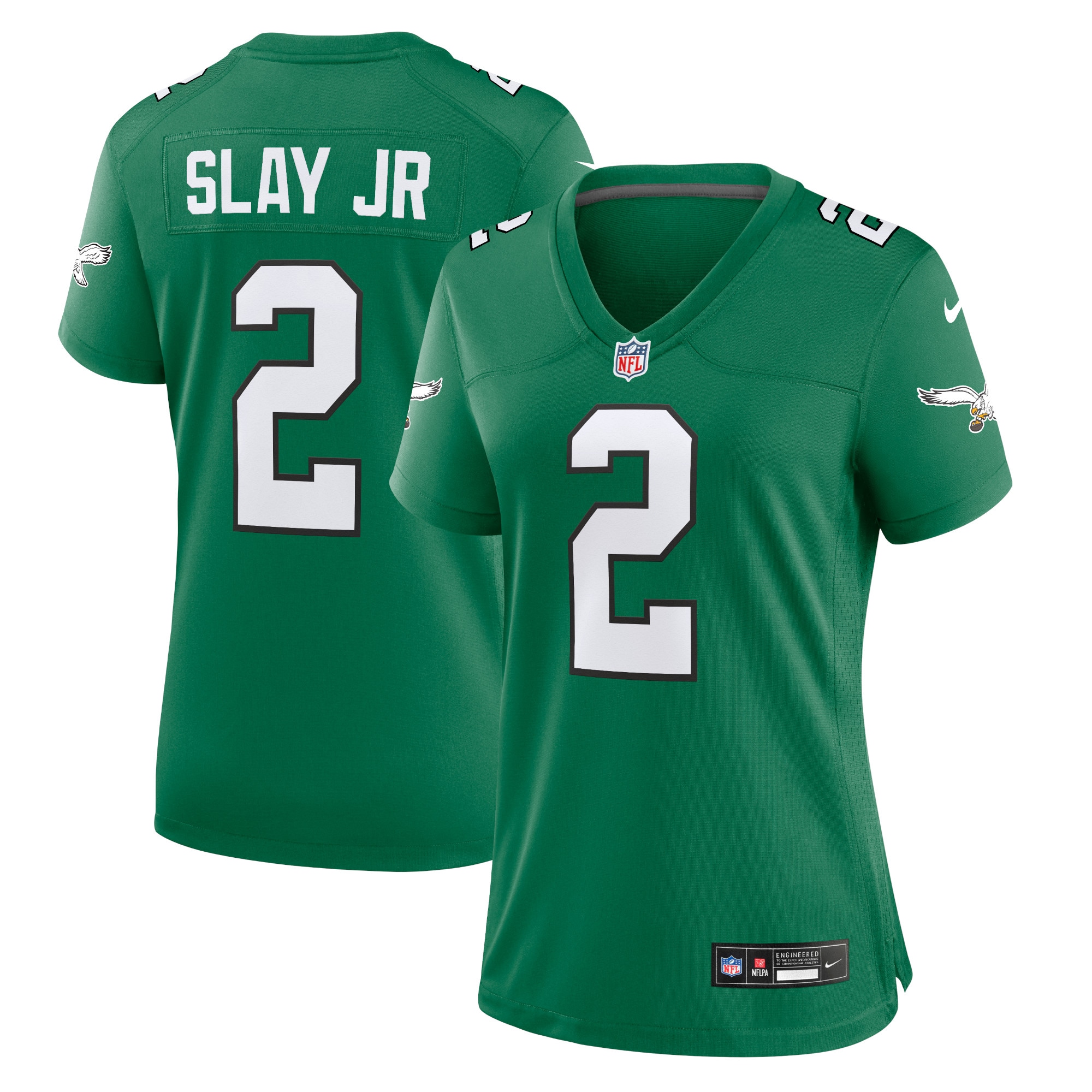 Darius Slay Philadelphia Eagles  Women's Alternate Player Game Jersey - Kelly Green