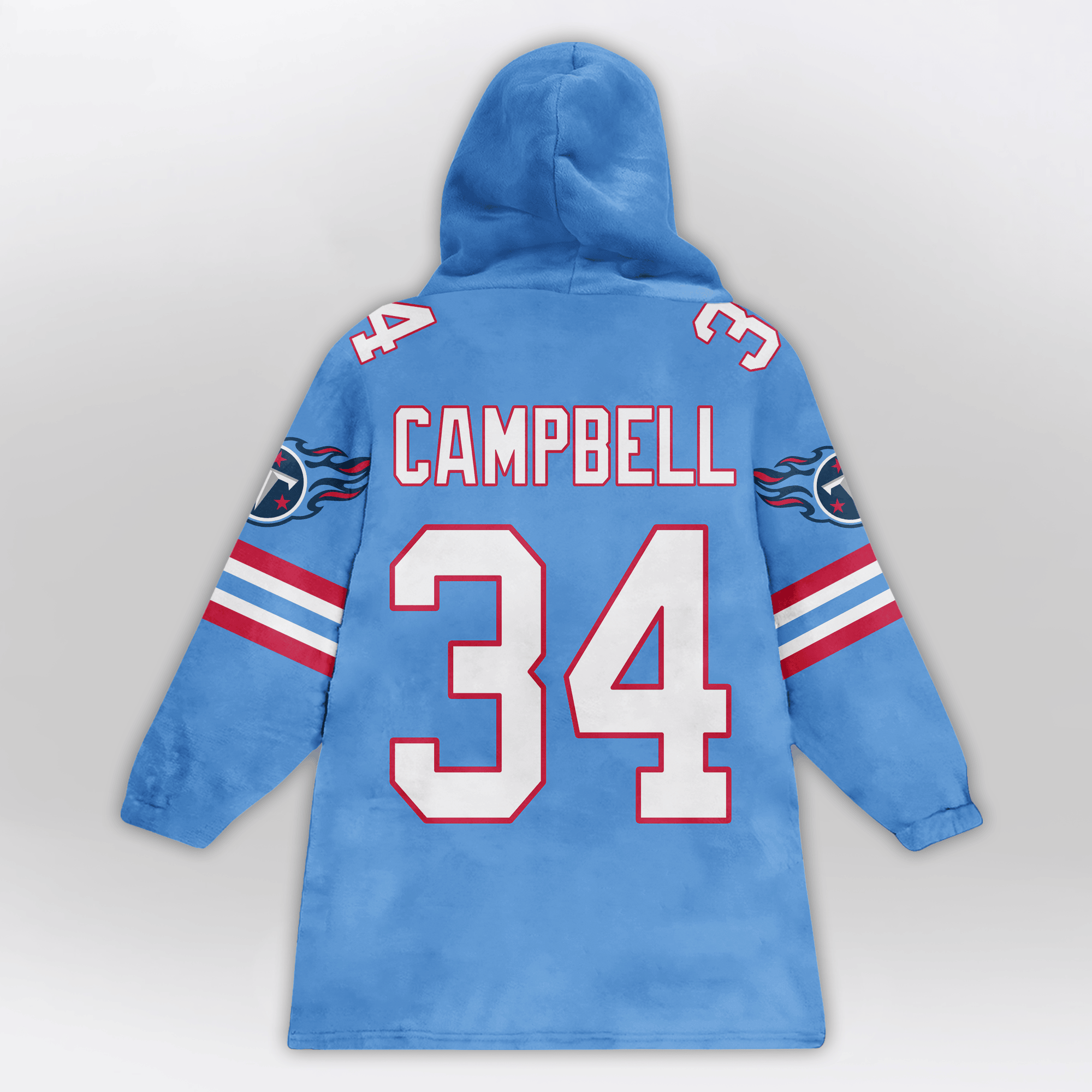 Kid E.C 34 Tennessee Football Unisex Blanket Hoodie