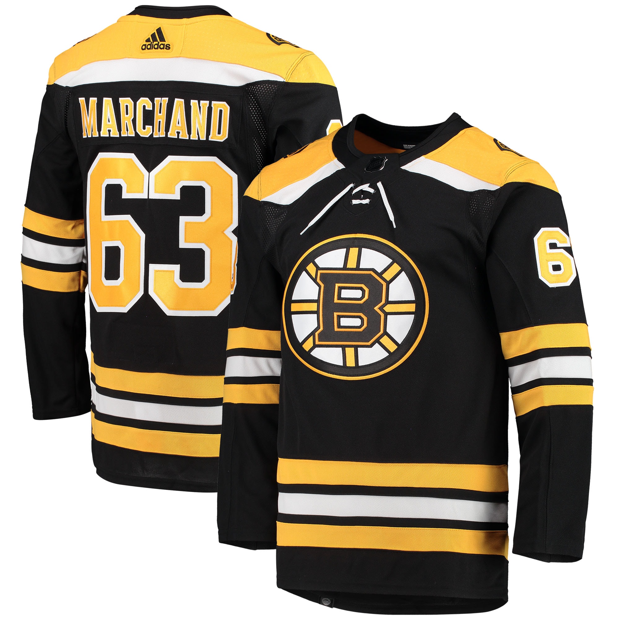 Brad Marchand Boston Bruins  Home Primegreen Authentic Pro Player Jersey - Black