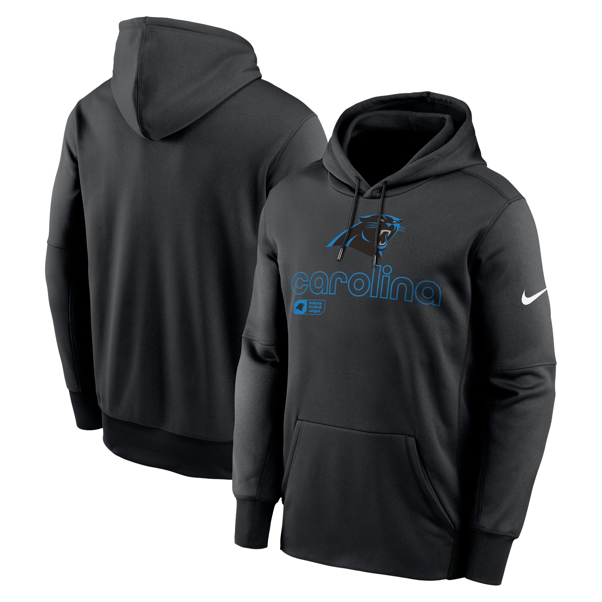 Carolina Panthers Performance Pullover Hoodie - Black