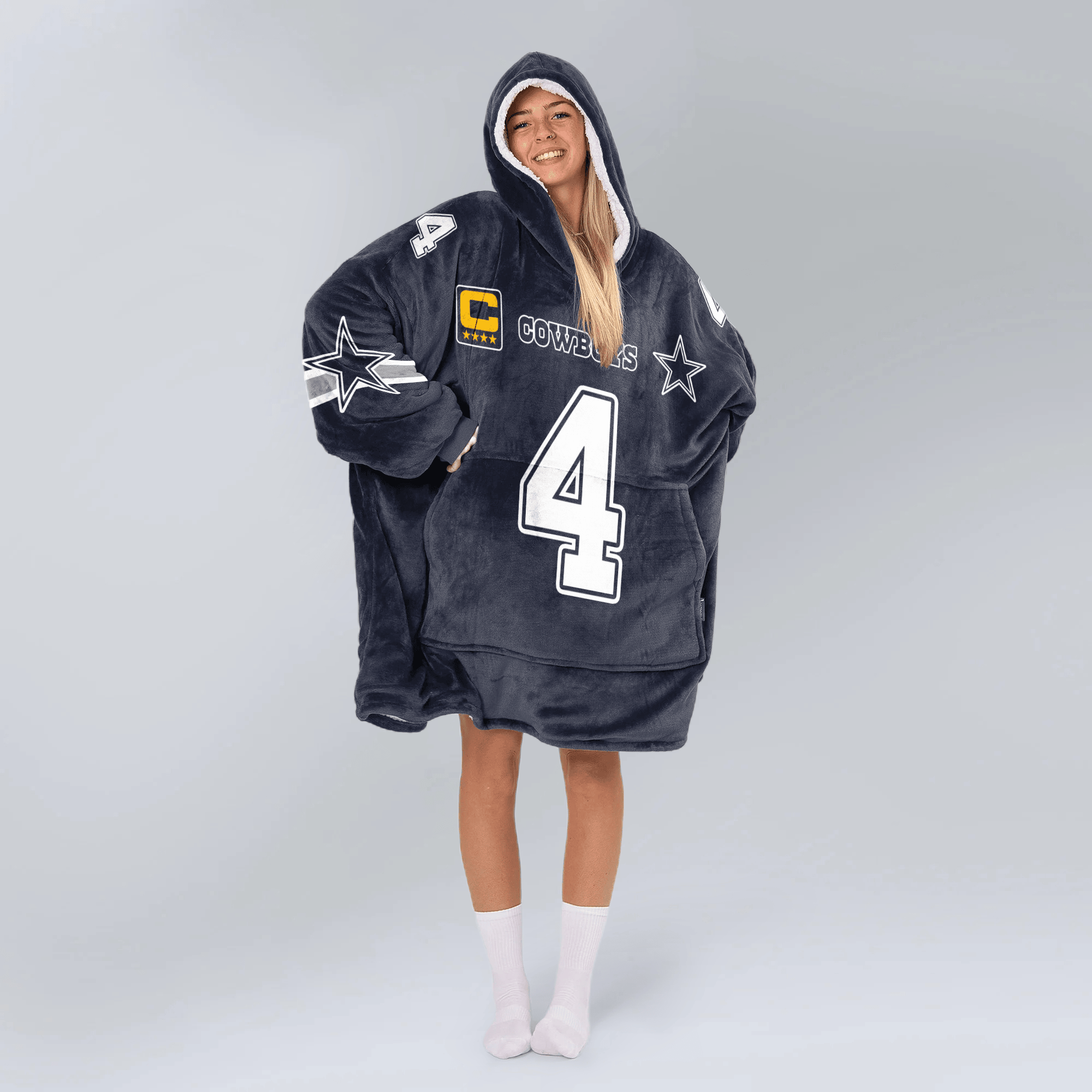 Adult D.P 4 Captain Dalllas Football Unisex Blanket Hoodie