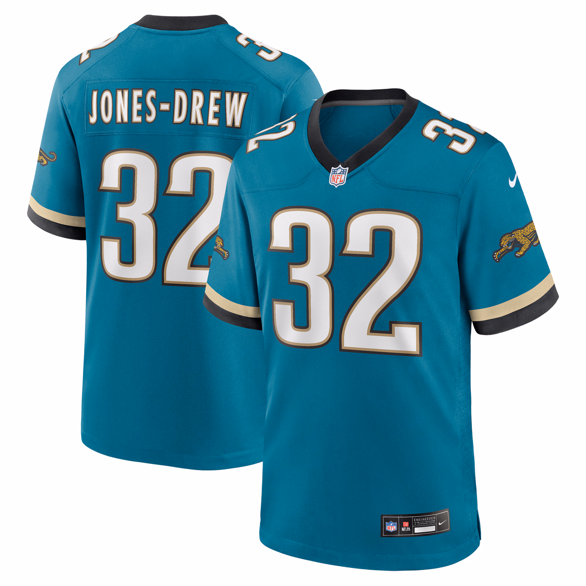 Maurice Jones-Drew Jacksonville Jaguars Prowler Throwback Retired Player Game Jersey - Teal
