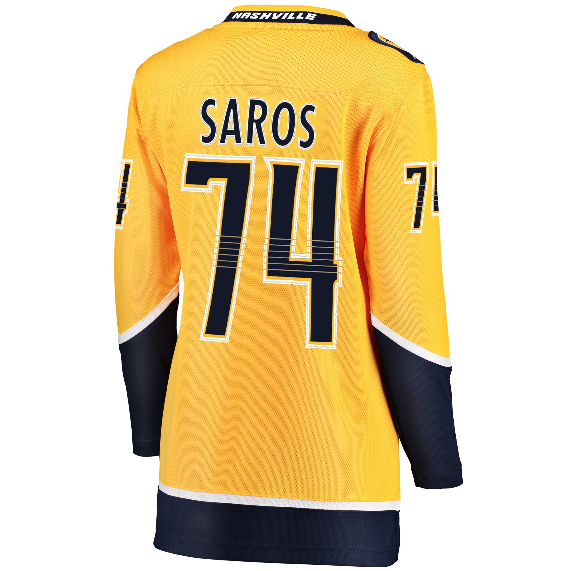 Juuse Saros Nashville Predators Women's Breakaway Player Jersey - Gold