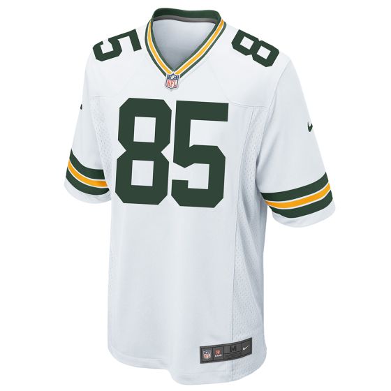 Green Bay Packers #85 Tucker Kraft Away Game Jersey
