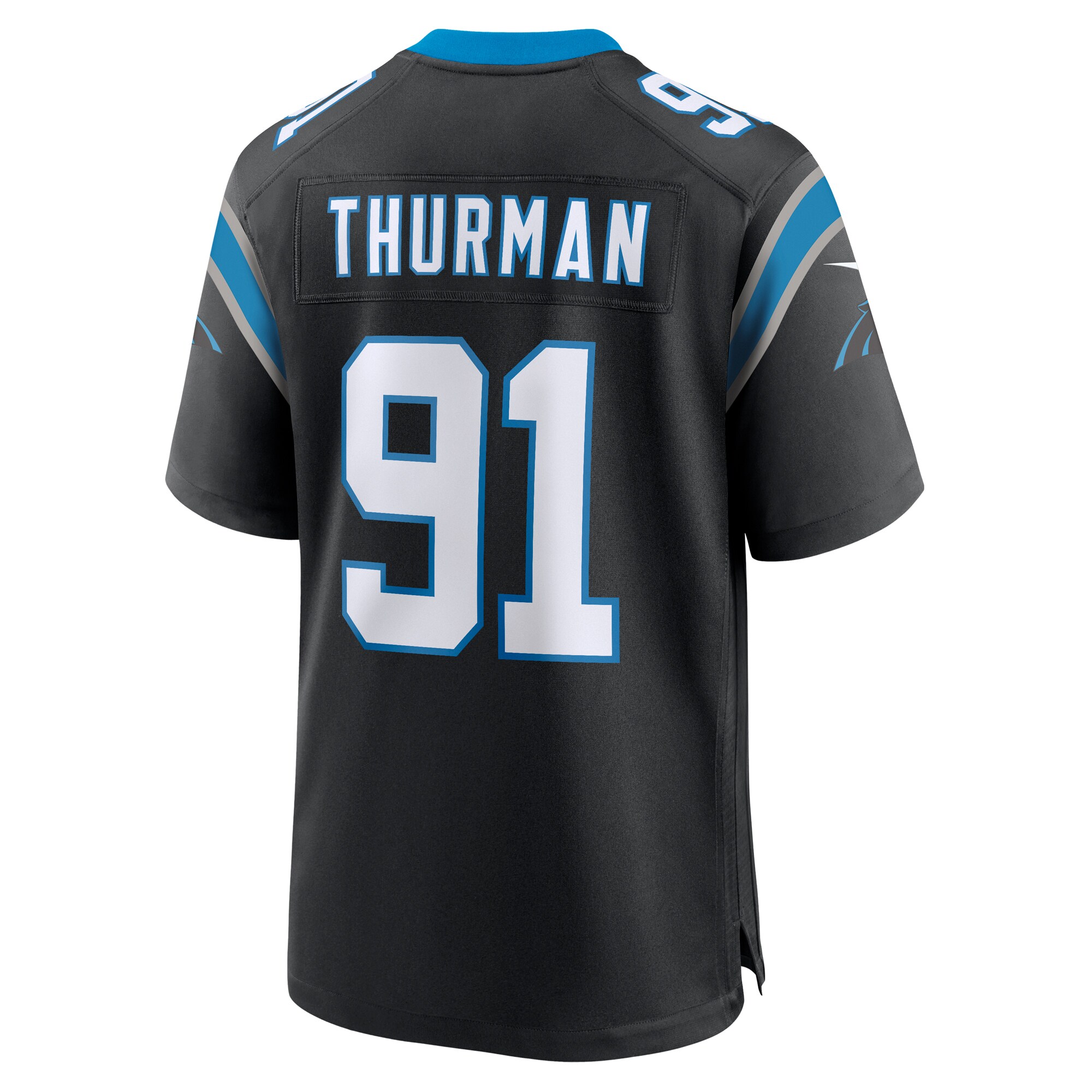 Nick Thurman Carolina Panthers Team Game Jersey -  Black