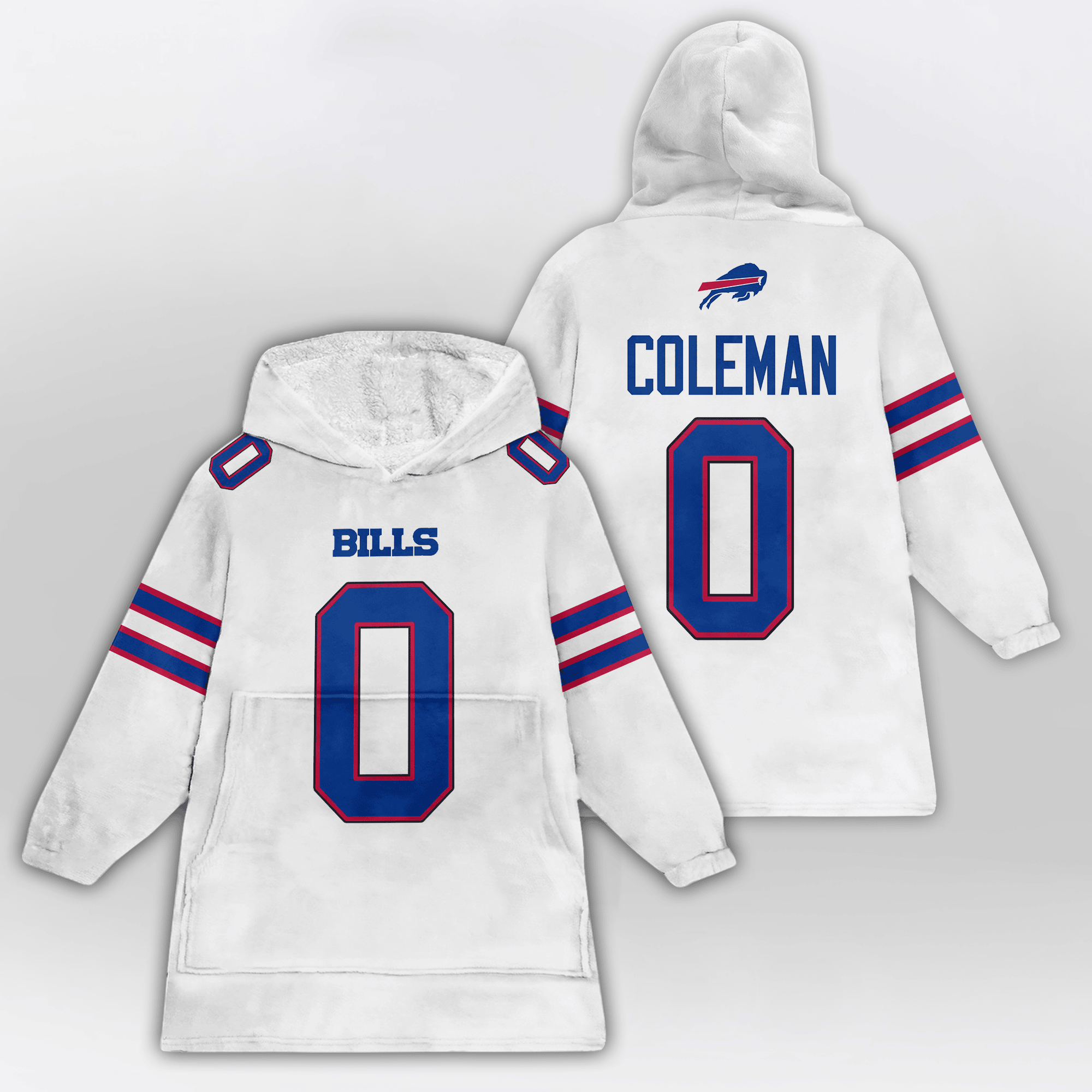 K.C 0 Buffalo Football Unisex Blanket Hoodie