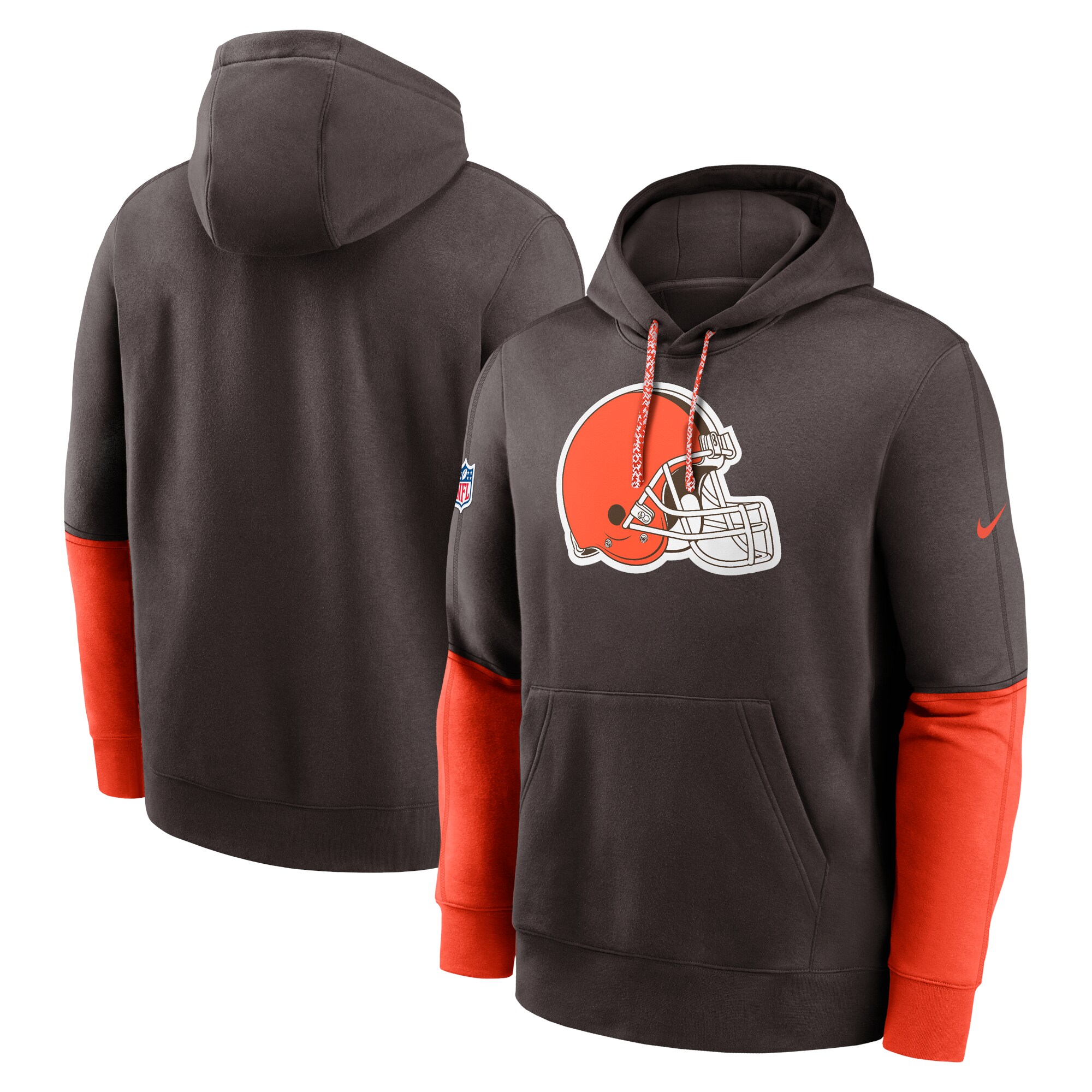 Cleveland Browns 2024 Sideline Club Pullover Hoodie - Anthracite