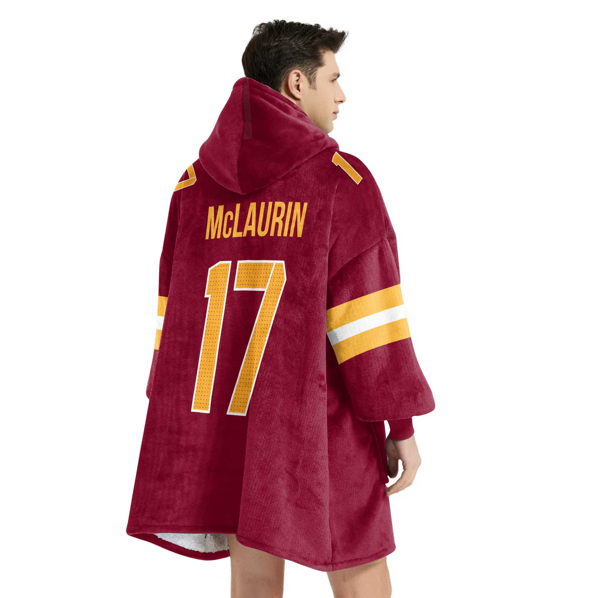 Adult 7 Washington Football Unisex Blanket Hoodie